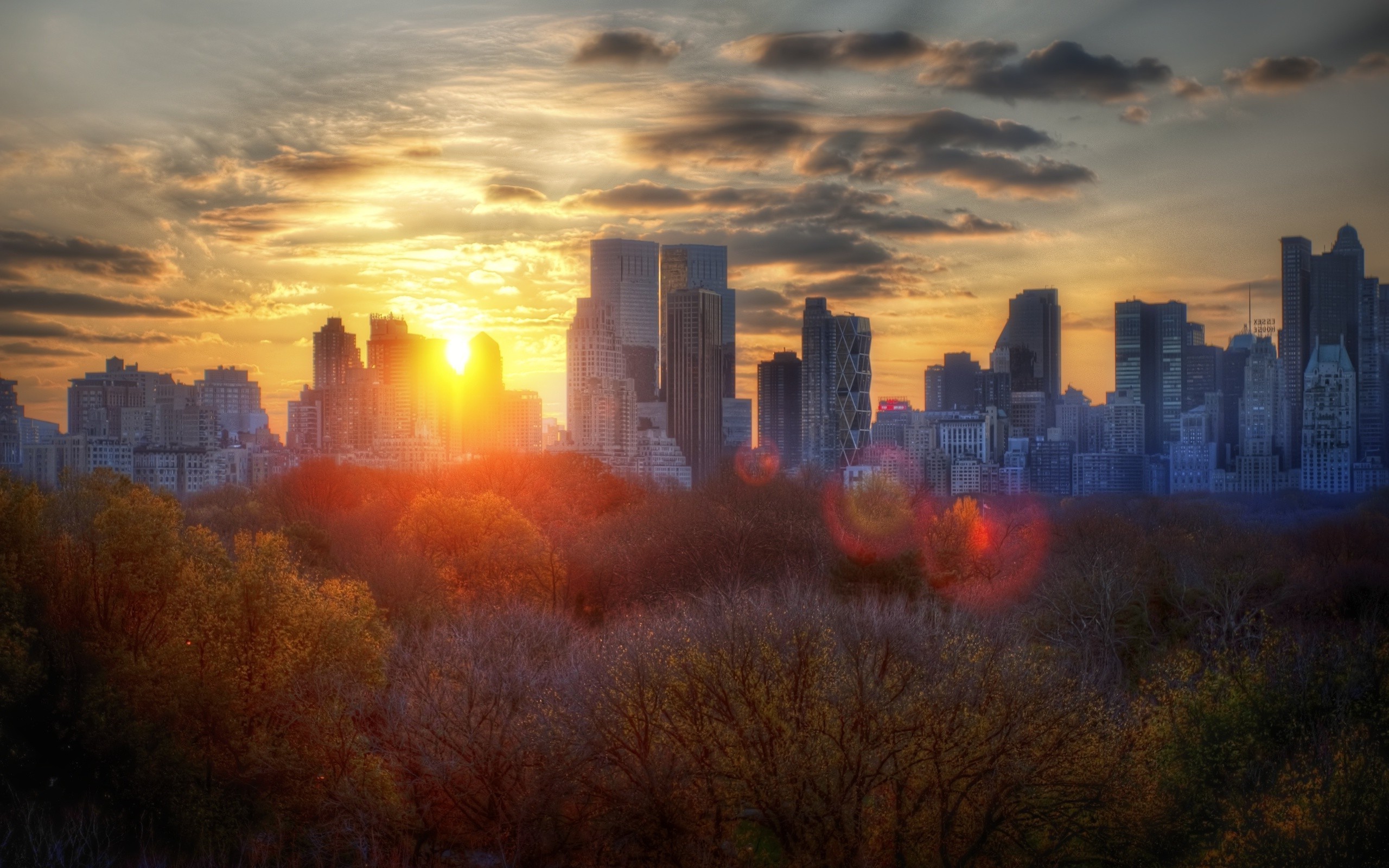 New York Skyline Sunrise Wallpapers