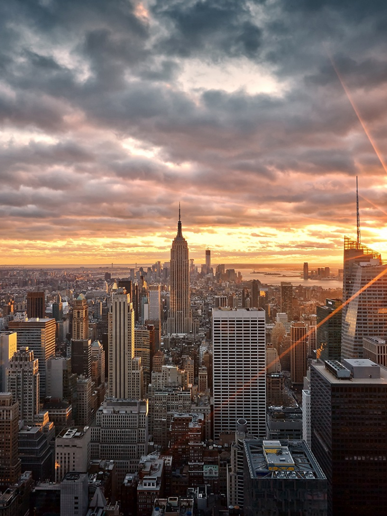 New York Skyline Sunrise Wallpapers