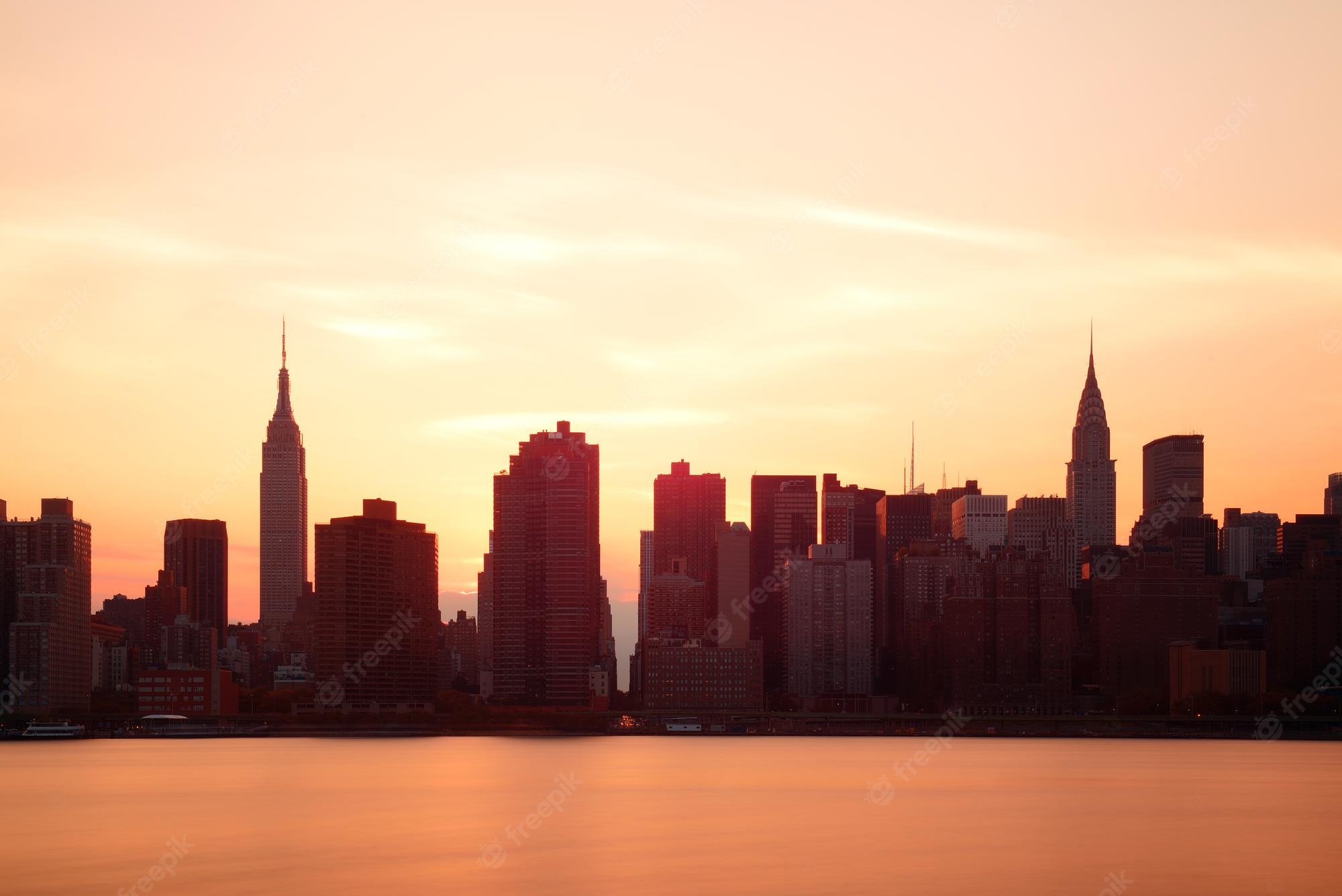 New York Skyline Sunrise Wallpapers