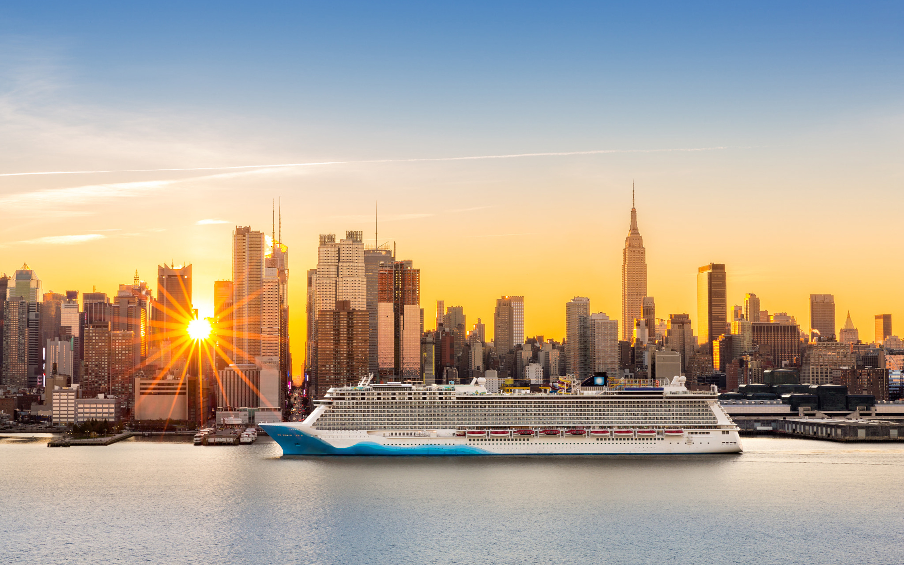 New York Skyline Sunrise Wallpapers