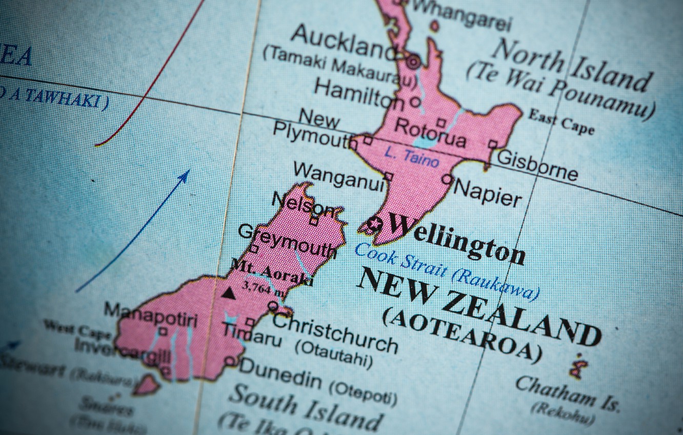 New Zealand Map Images Wallpapers