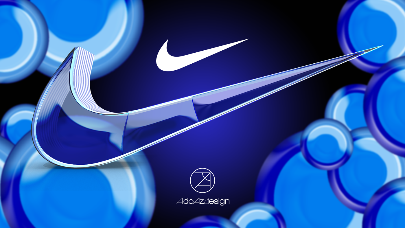 Nike Swoosh Blue Wallpapers