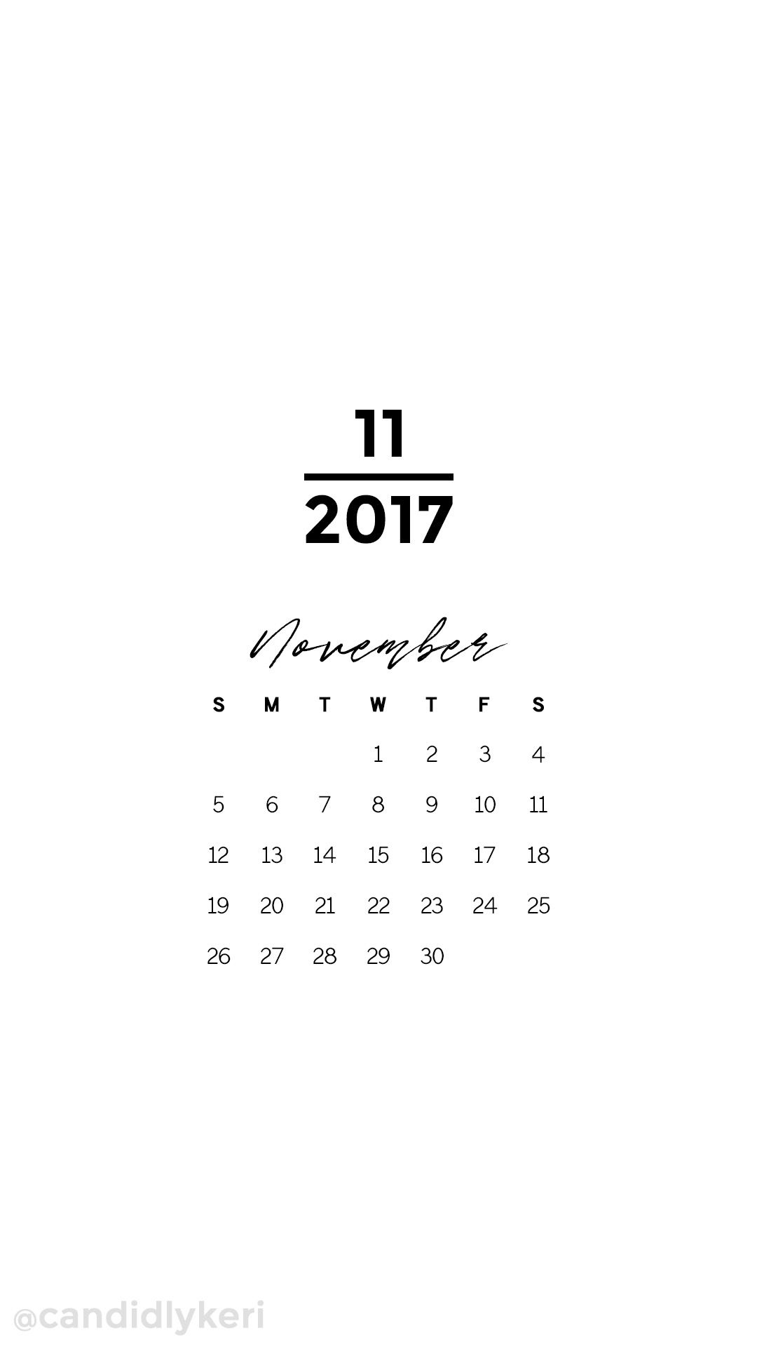 November 2017 Wallpapers