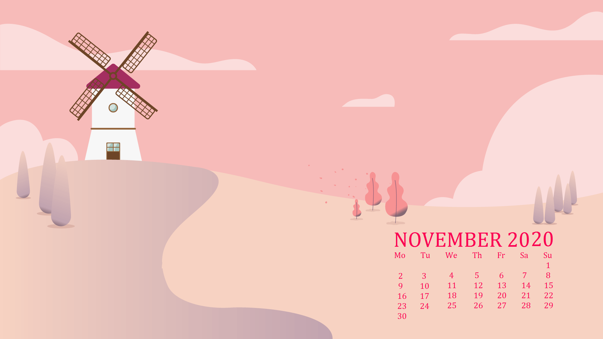 November 2020 Calendar Wallpapers