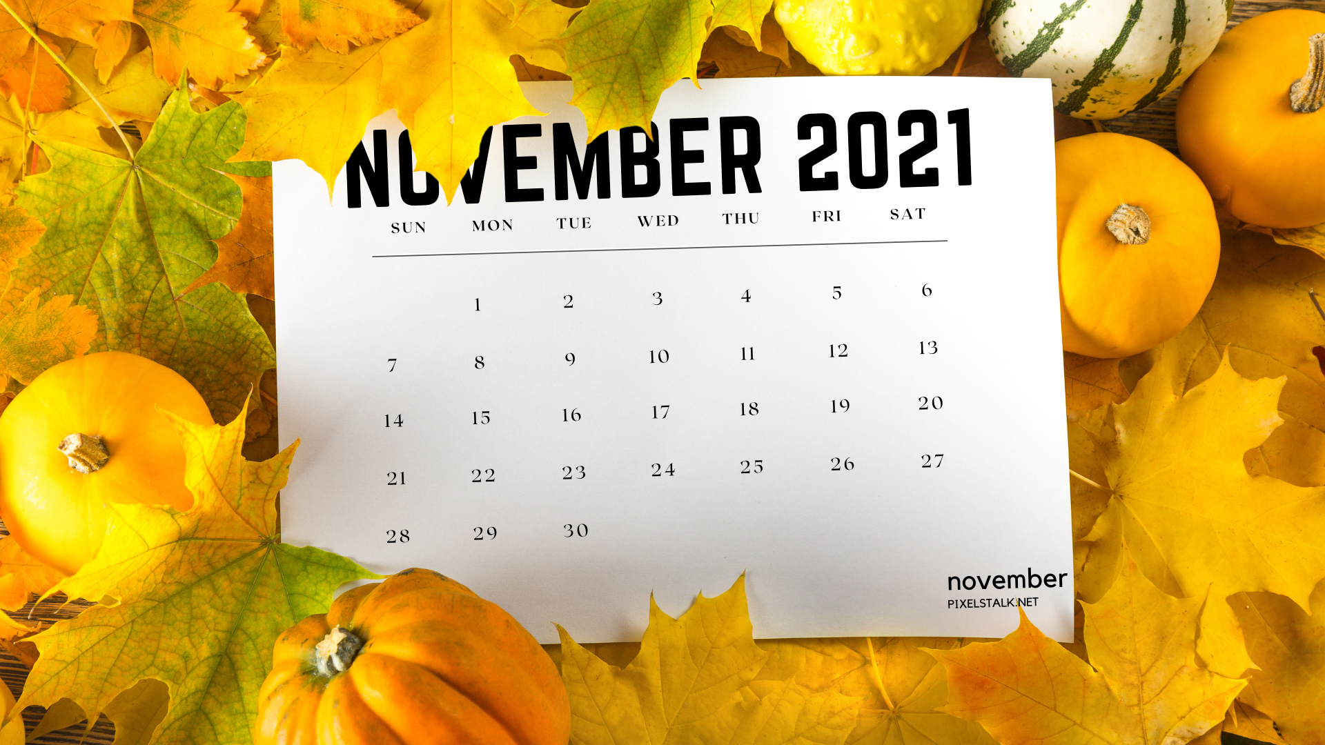 November 2020 Calendar Wallpapers