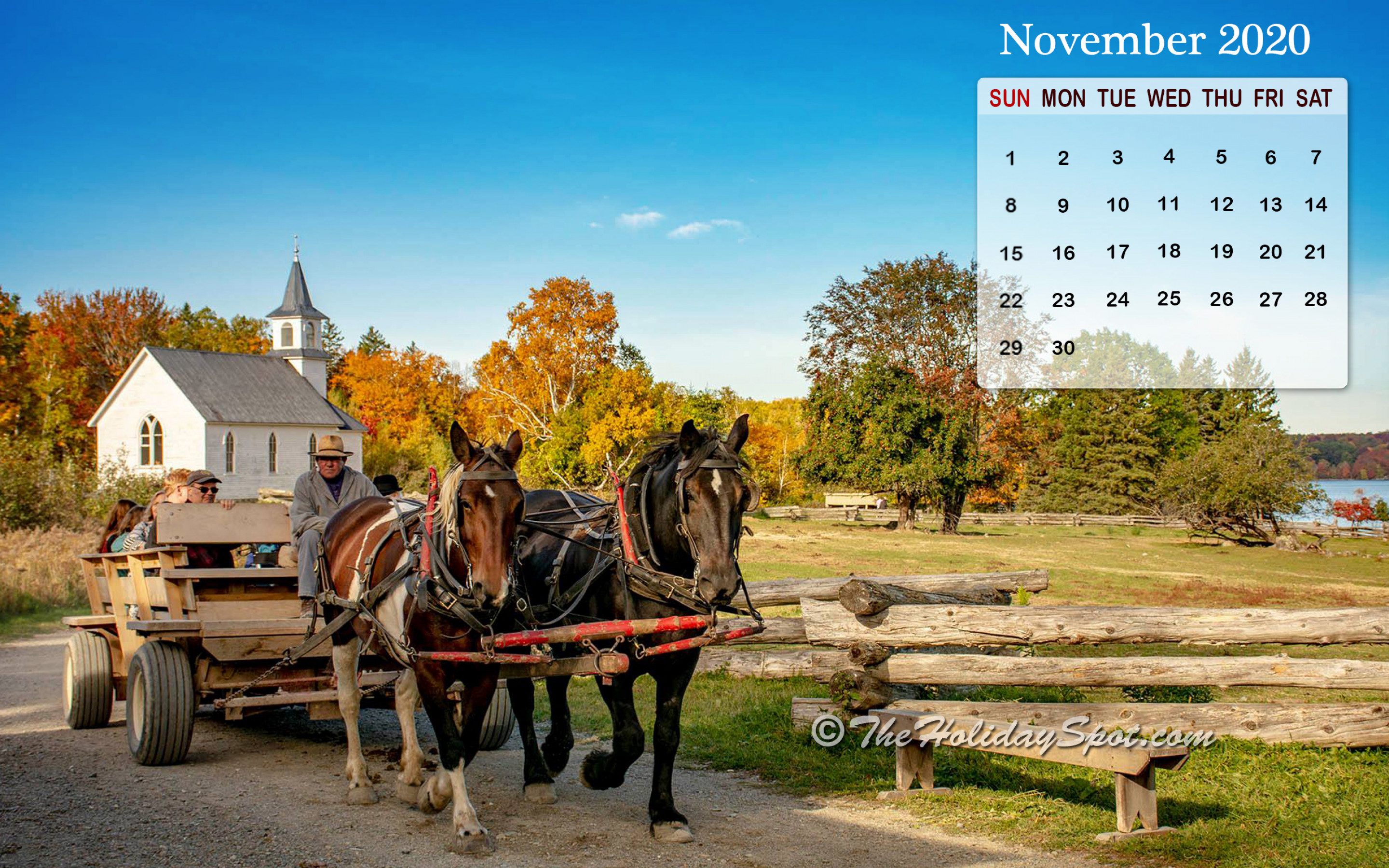 November 2020 Calendar Wallpapers