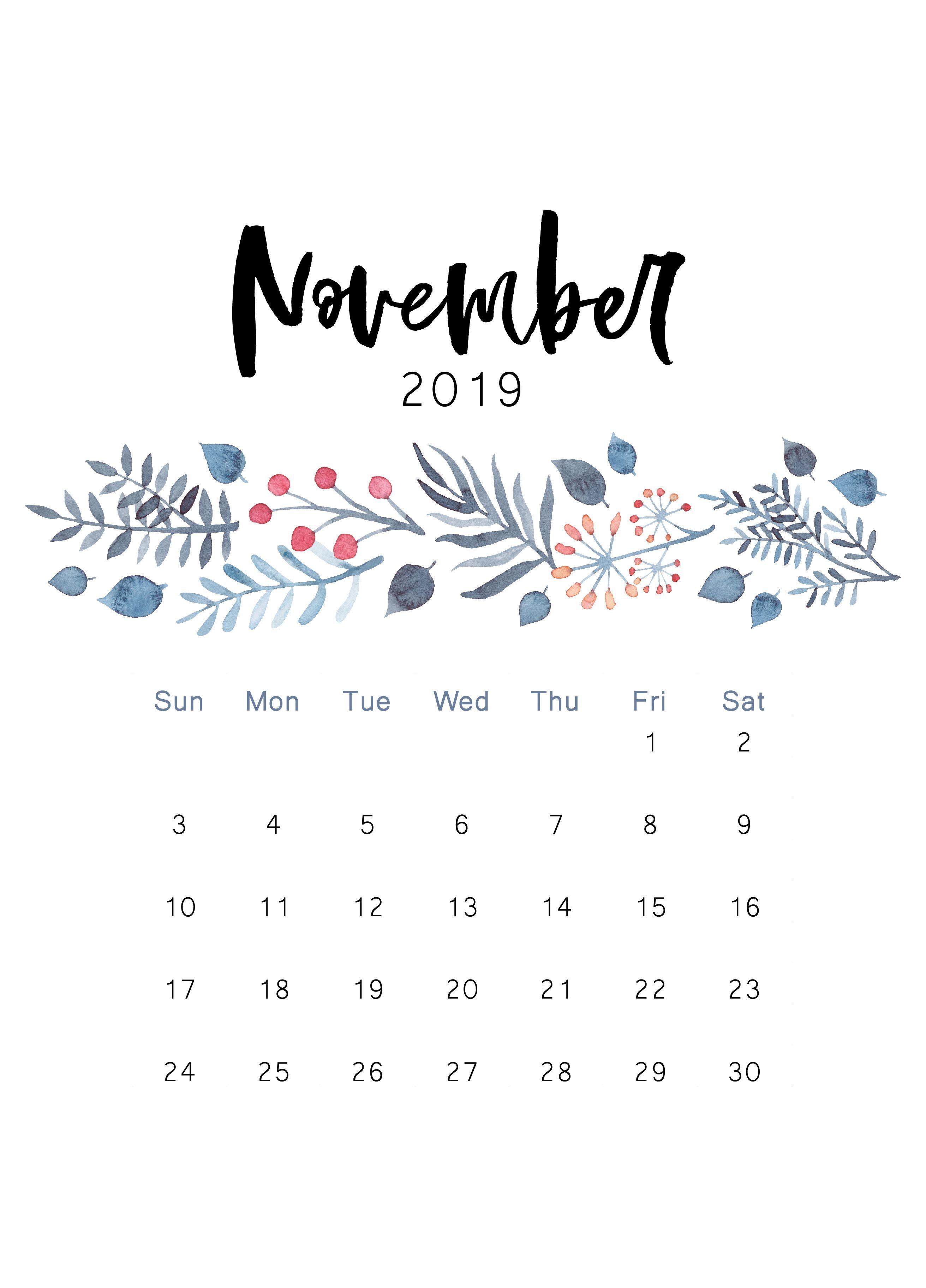 November Calendar Wallpapers