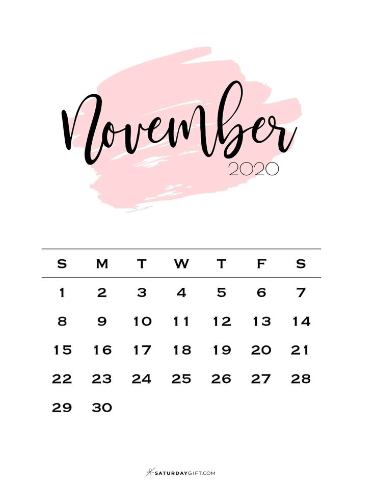 November Calendar Wallpapers