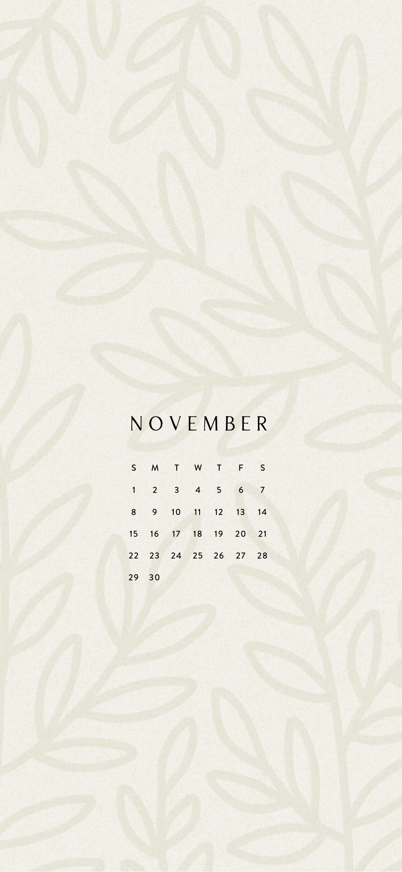 November Calendar Wallpapers