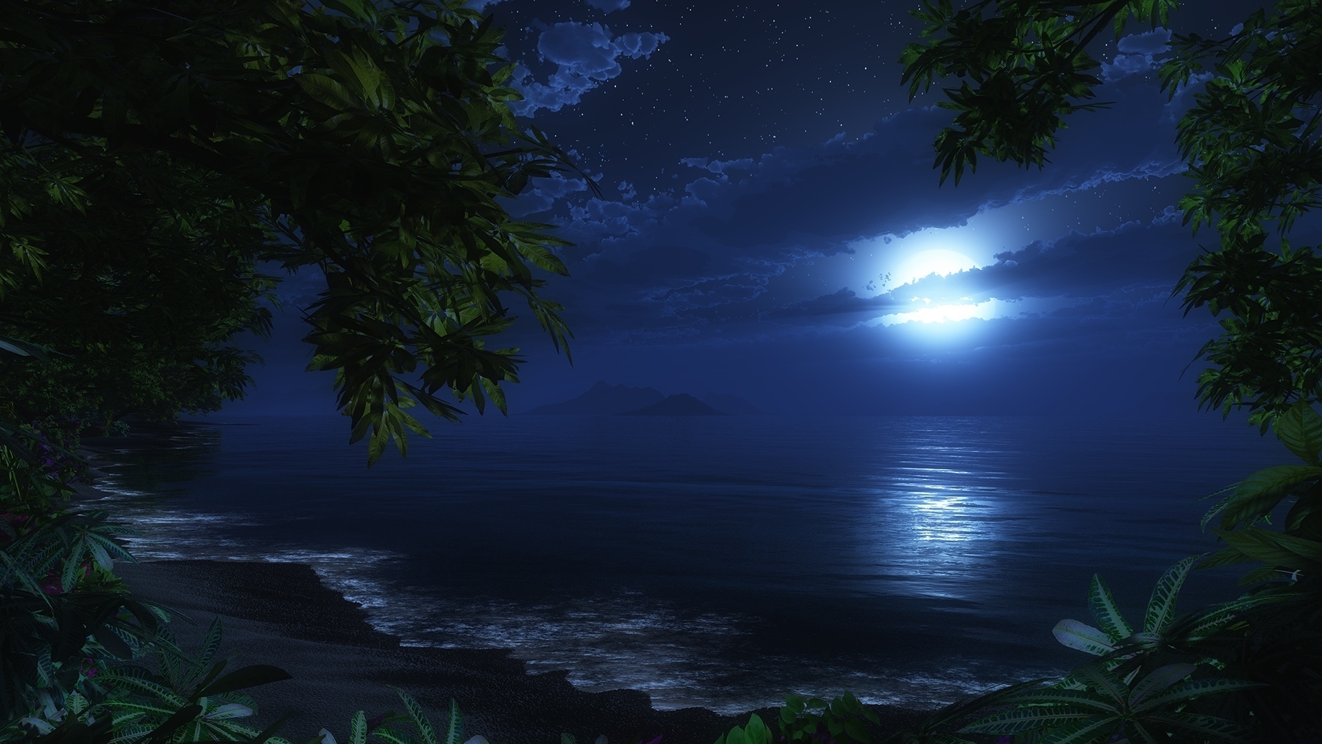 Ocean Moon Wallpapers