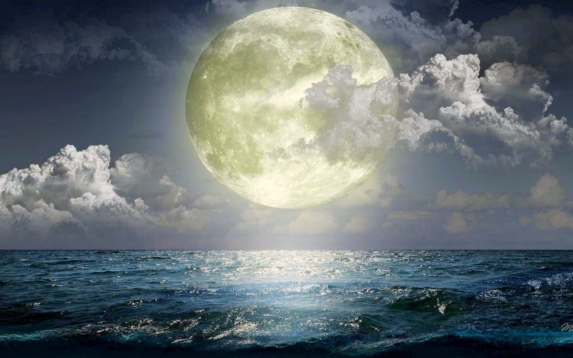 Ocean Moon Wallpapers