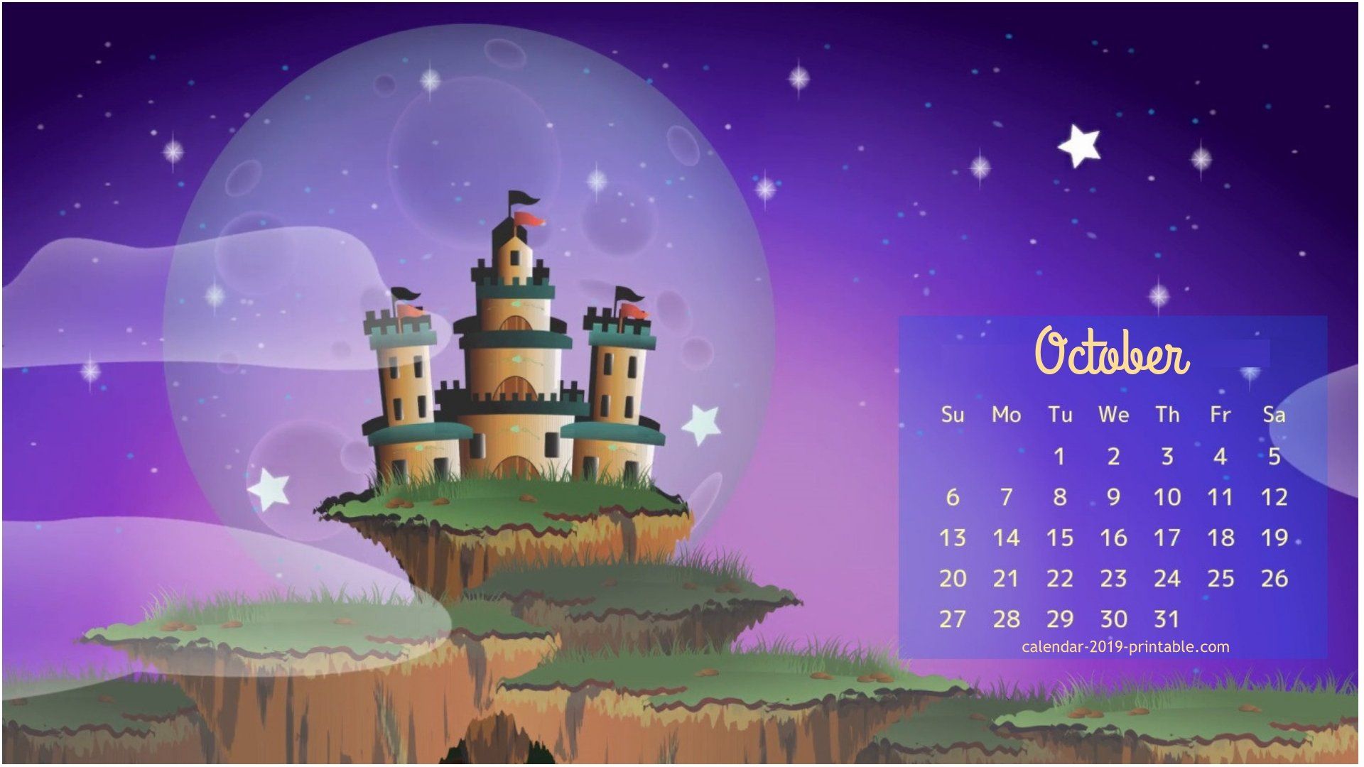 October 2019 Calendar Wallpapers