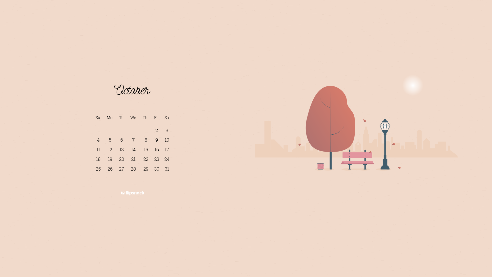 October 2020 Calendar Wallpapers