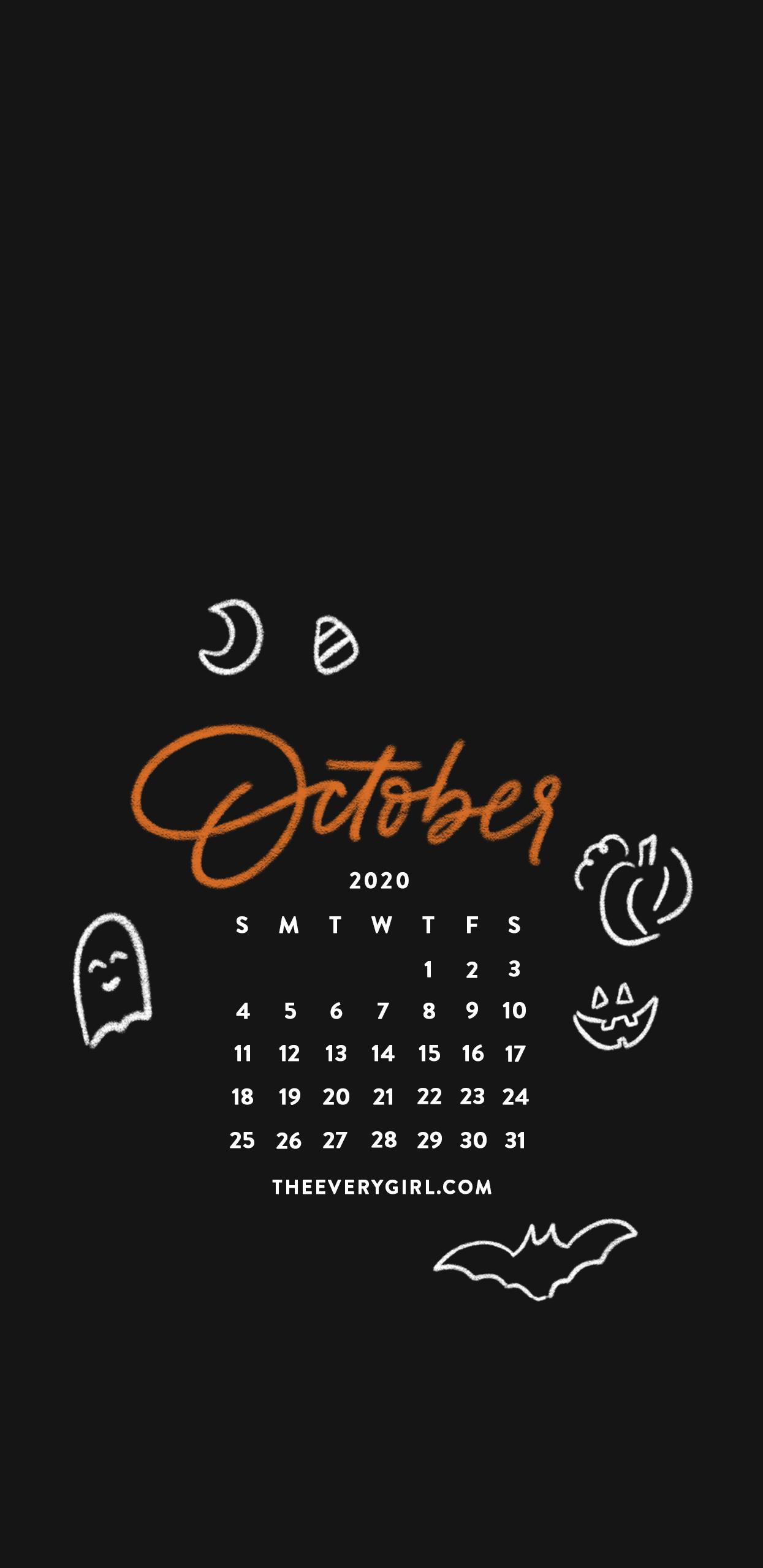 October 2020 Calendar Wallpapers