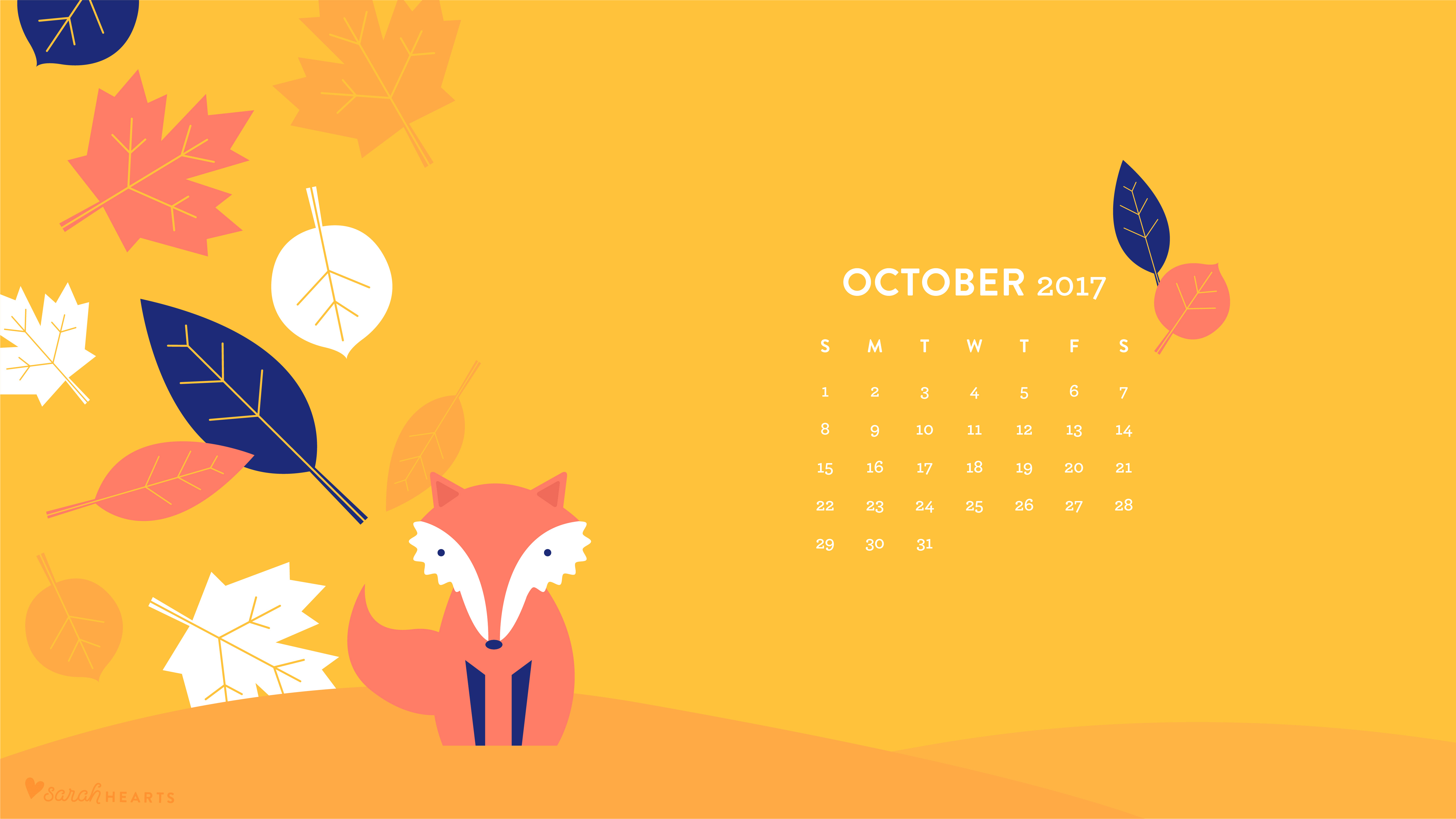 October 2020 Calendar Wallpapers