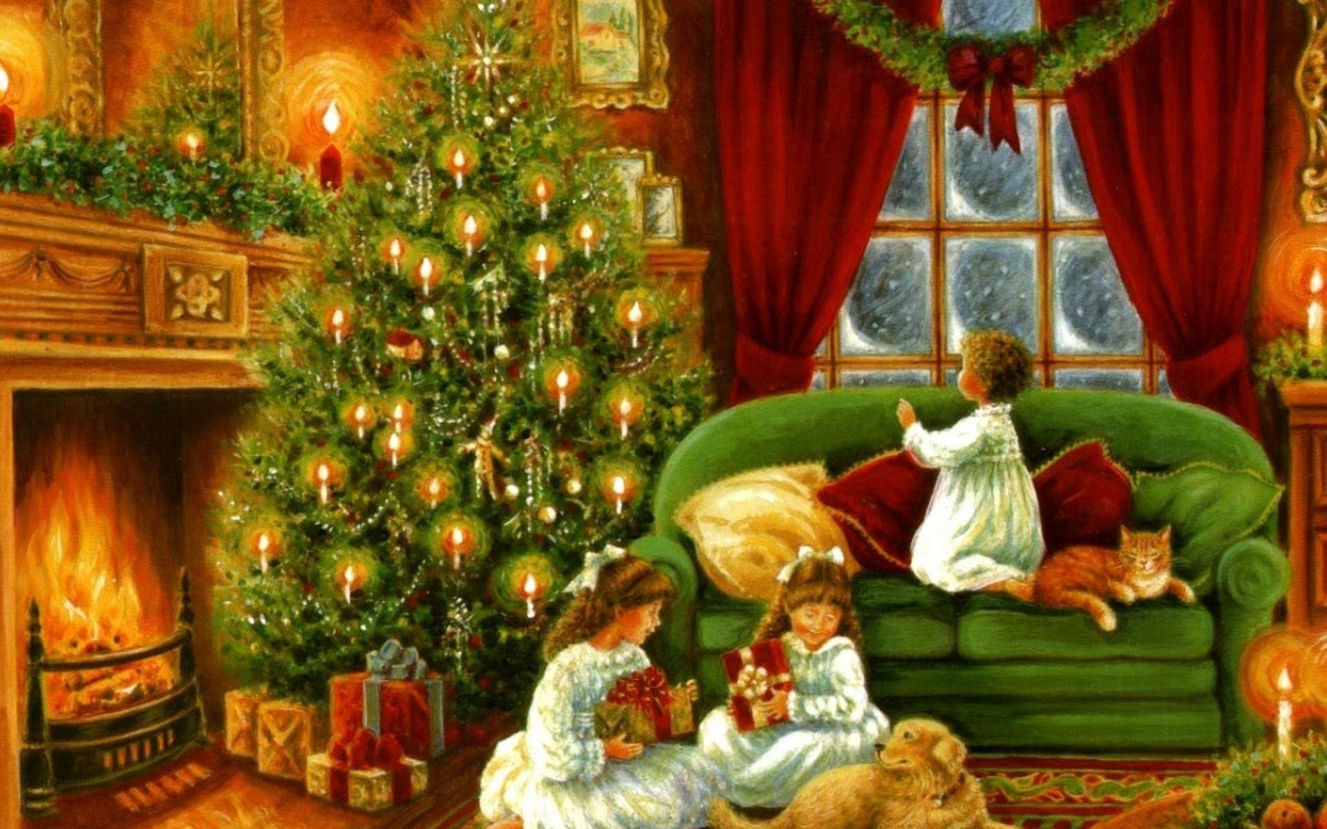 Old Fashioned Christmas Wallpapers