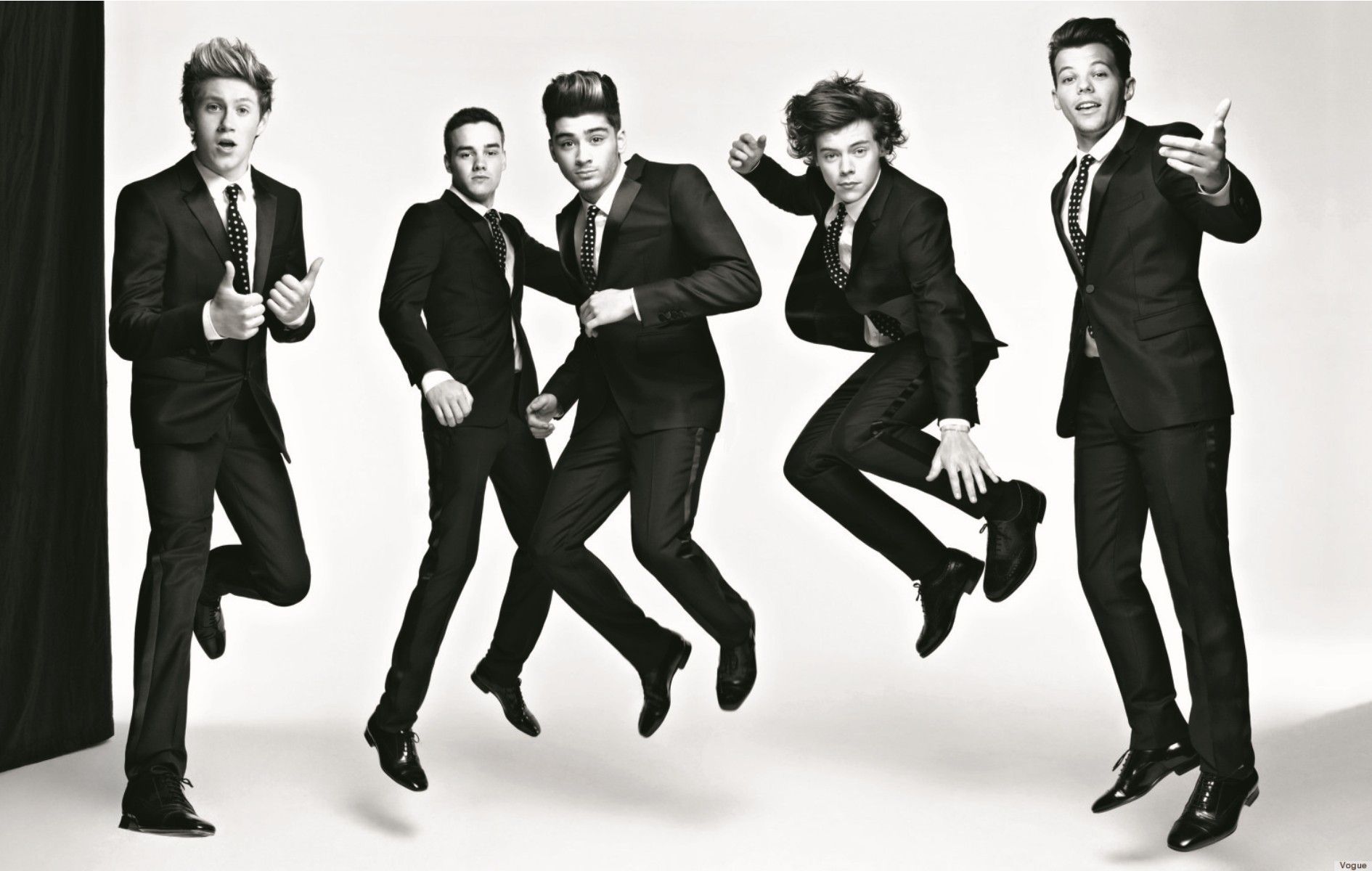 One Direction Black And White Wallpapers