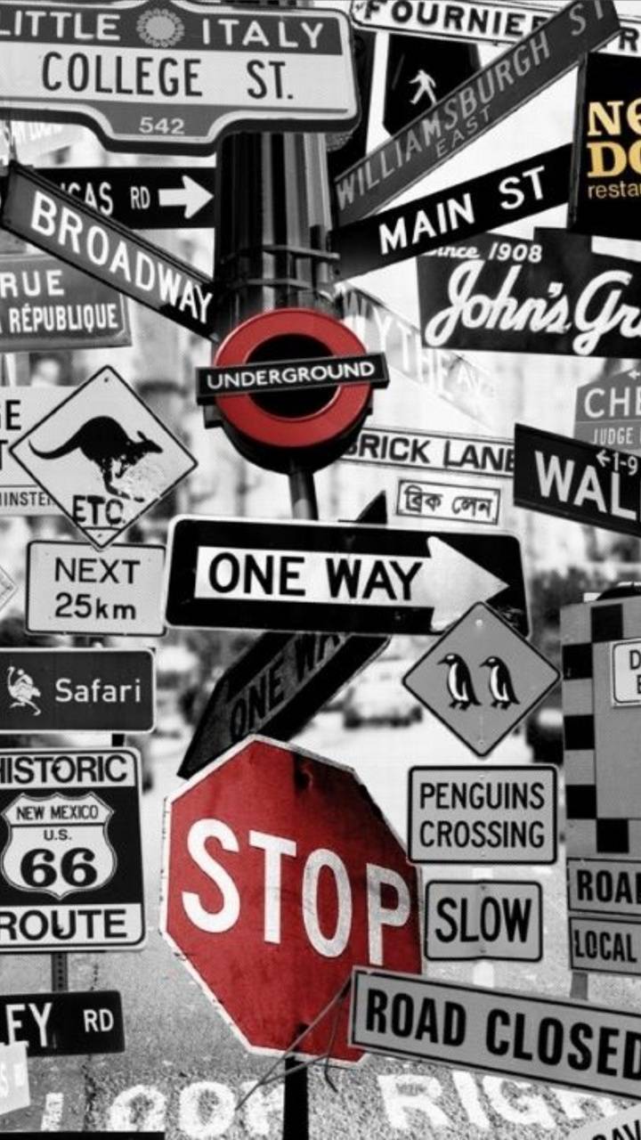 One Way Sign Wallpapers