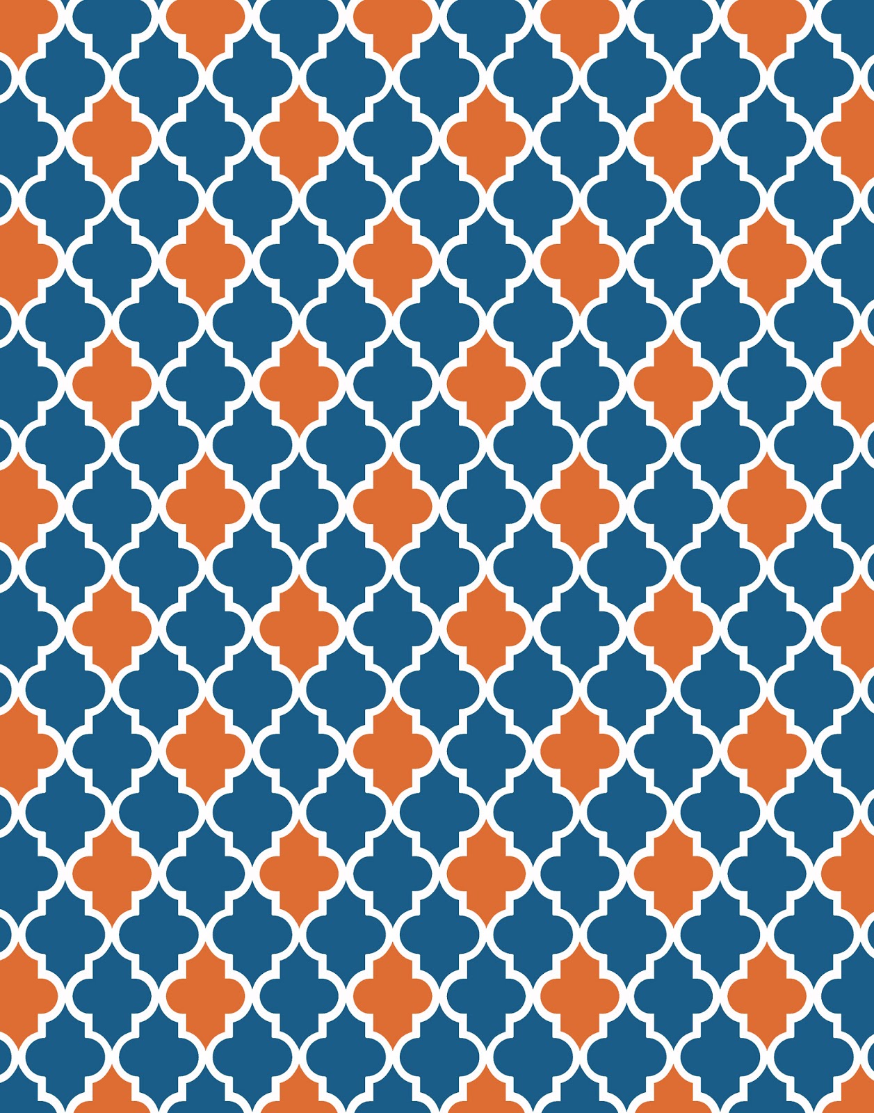 Orange And Blue Design Wallpapers