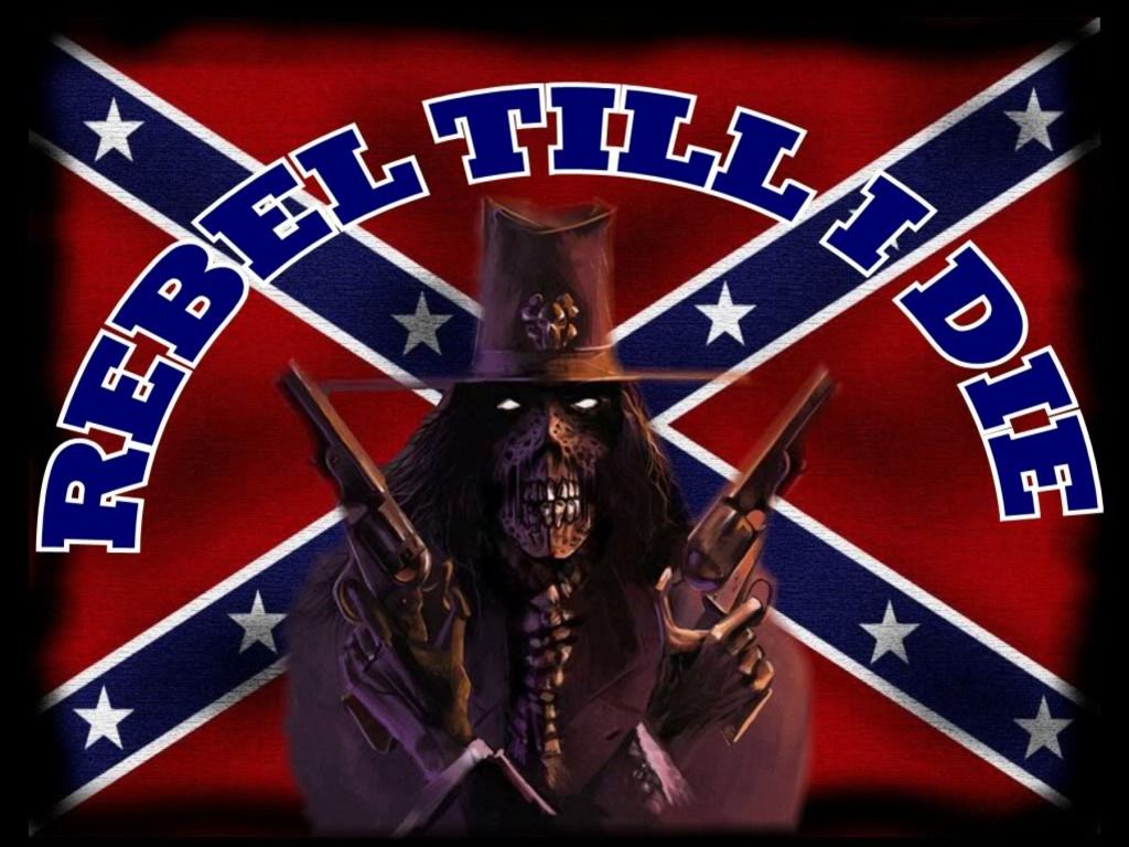 Outlaw Rebel Flag Skull Wallpapers