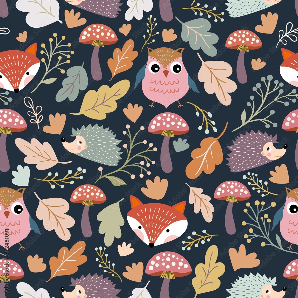Owl Pattern Wallpapers