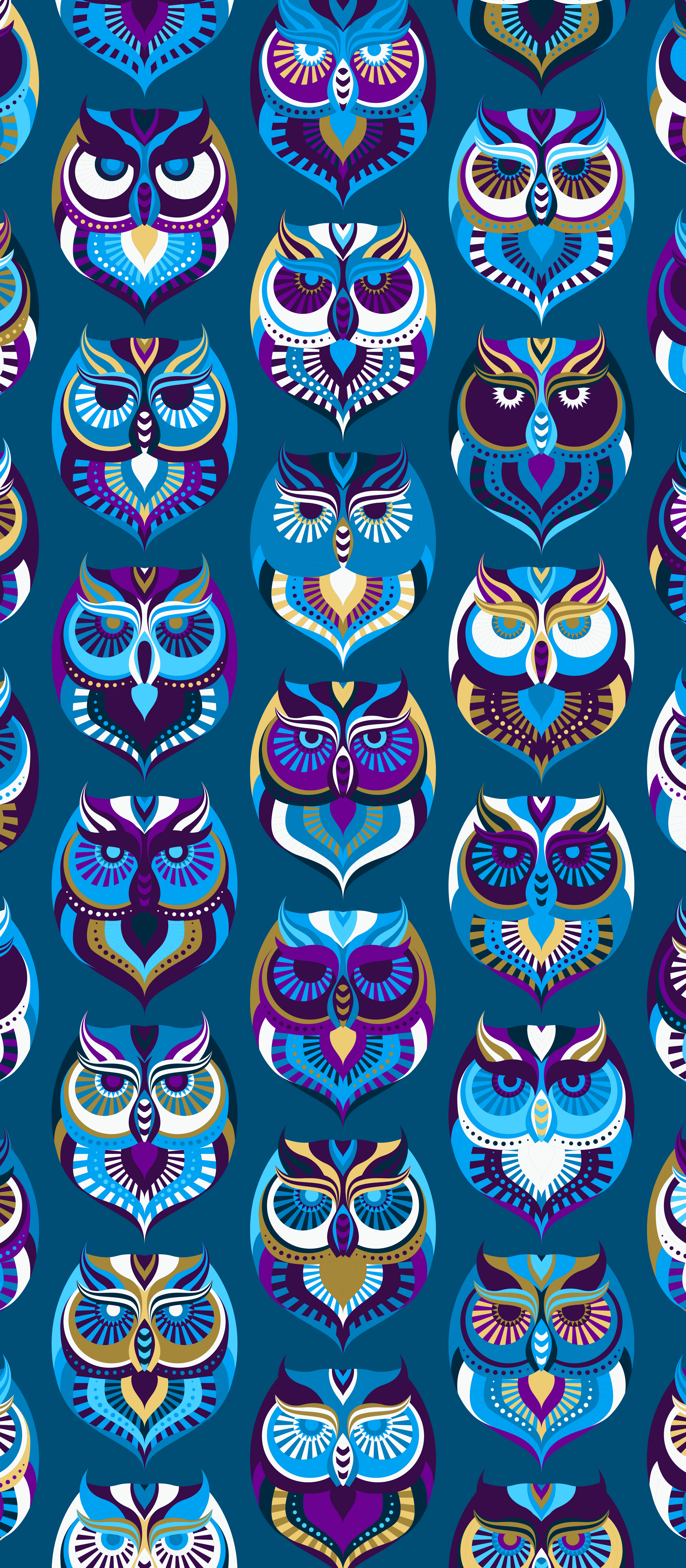 Owl Pattern Wallpapers