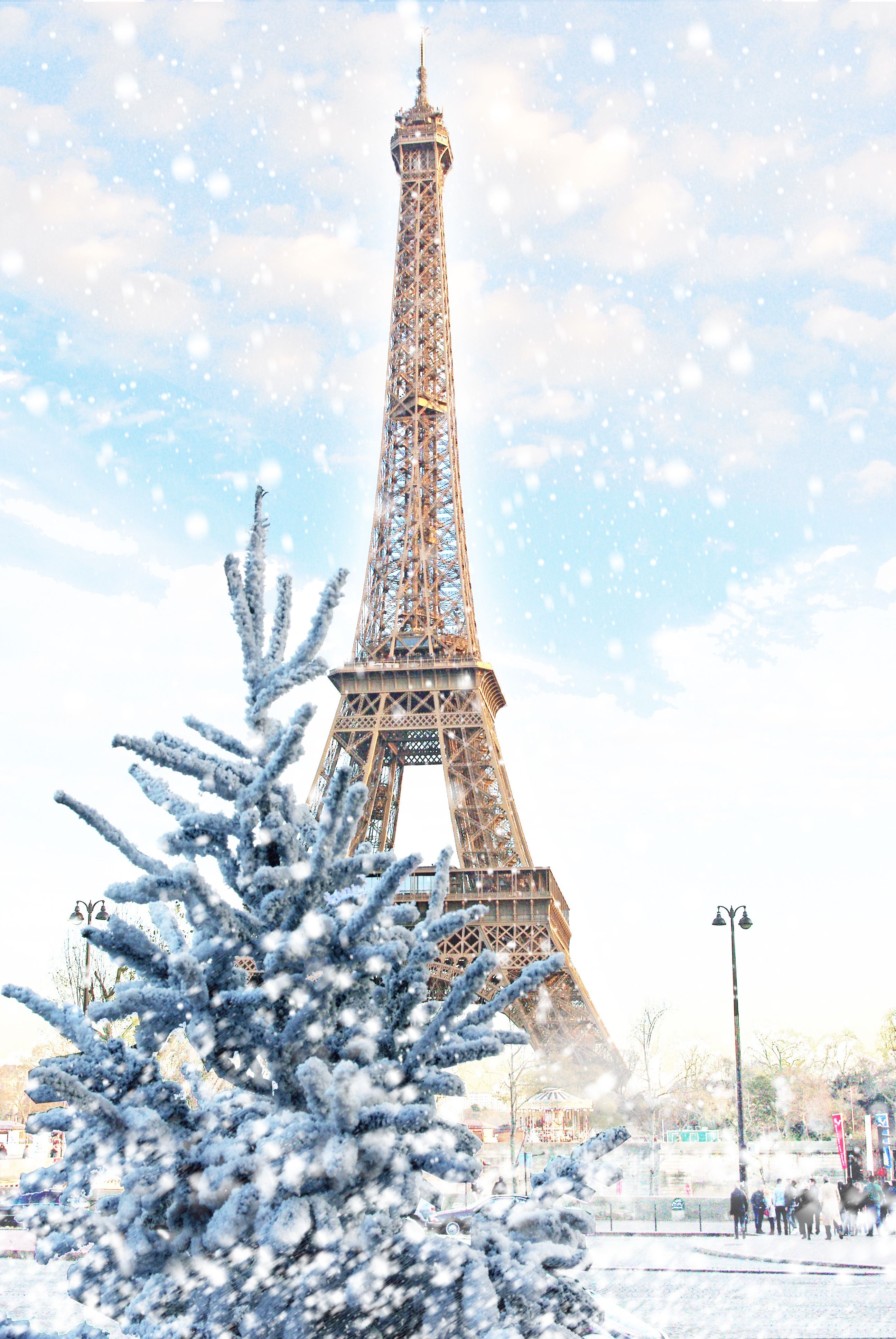 Paris Snow Wallpapers