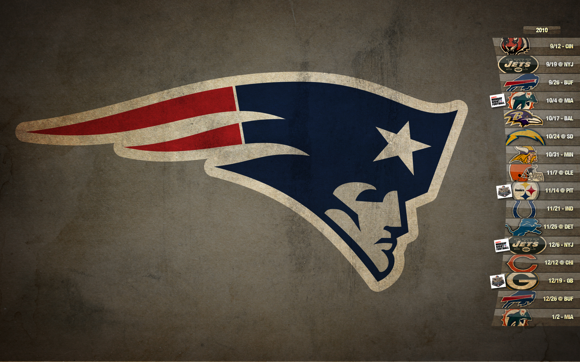 Patriots 2018 Schedule Wallpapers