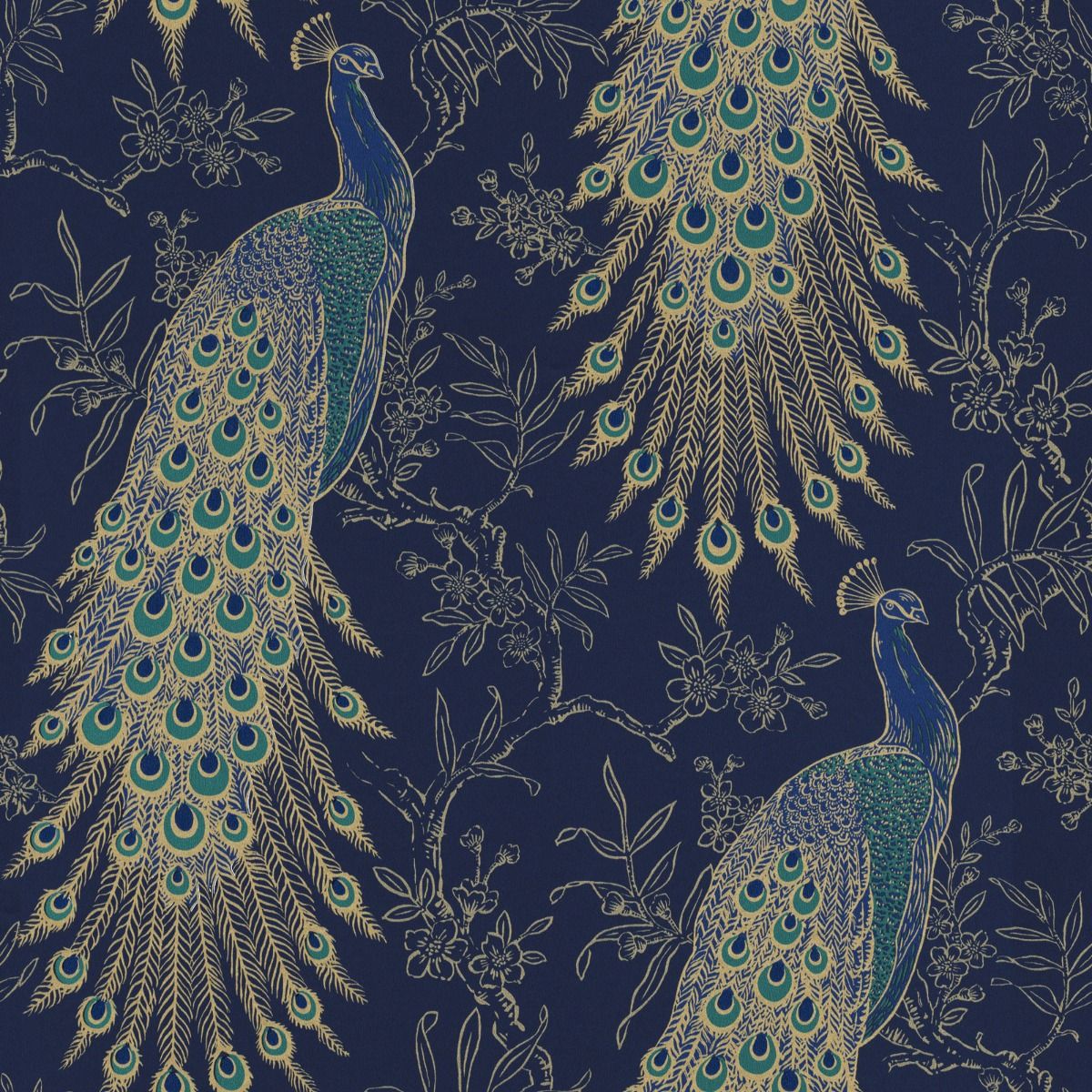 Peacock Wall Paper Wallpapers