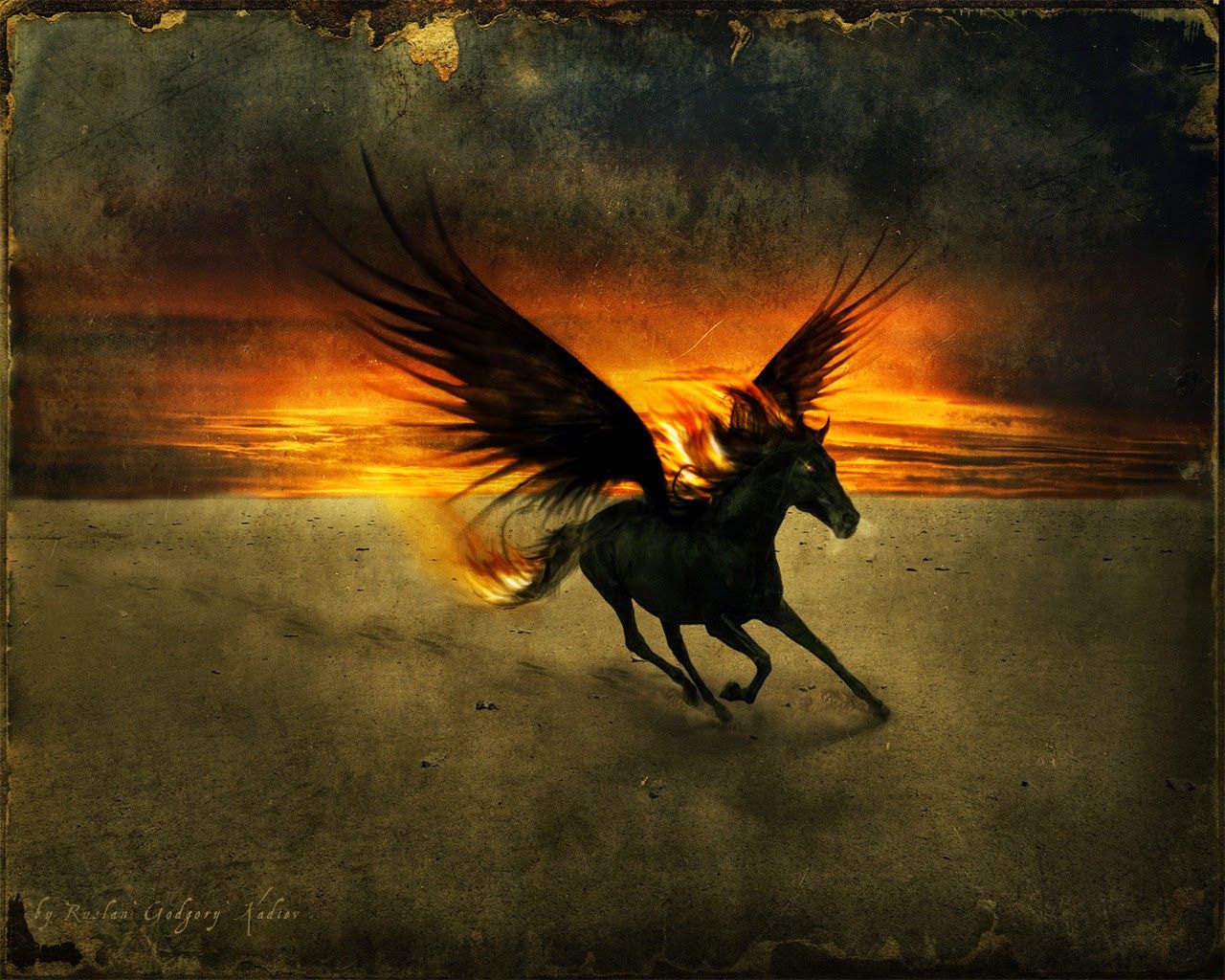 Pegasus Black Wallpapers