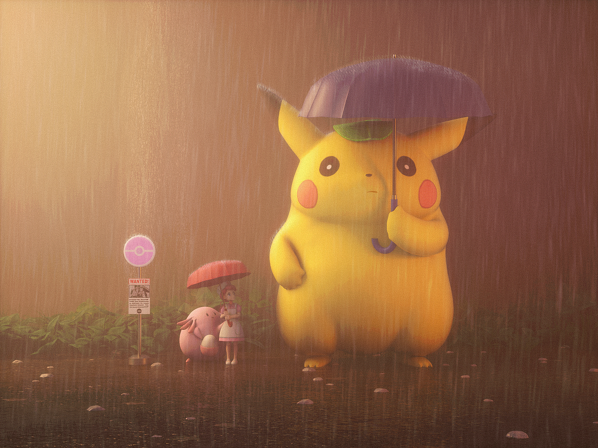 Pikachu Totoro Wallpapers