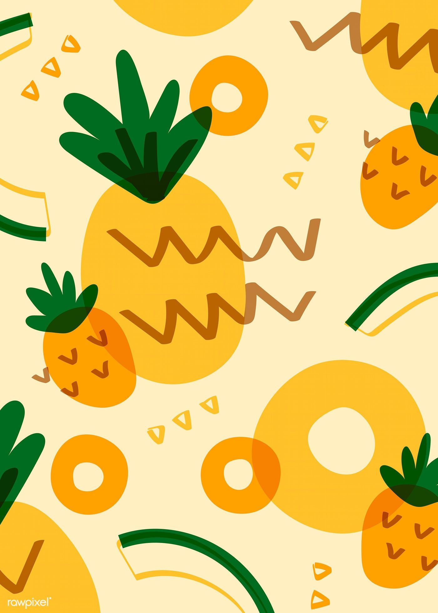 Pineapple Print Wallpapers