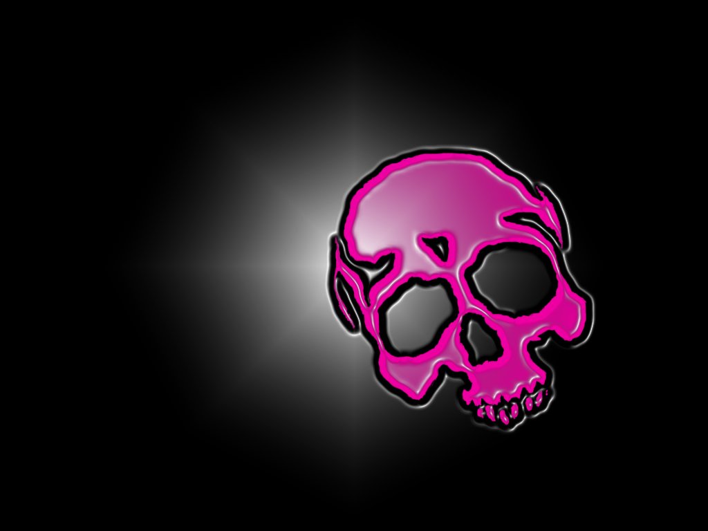 Pink And Black Skulls Wallpapers