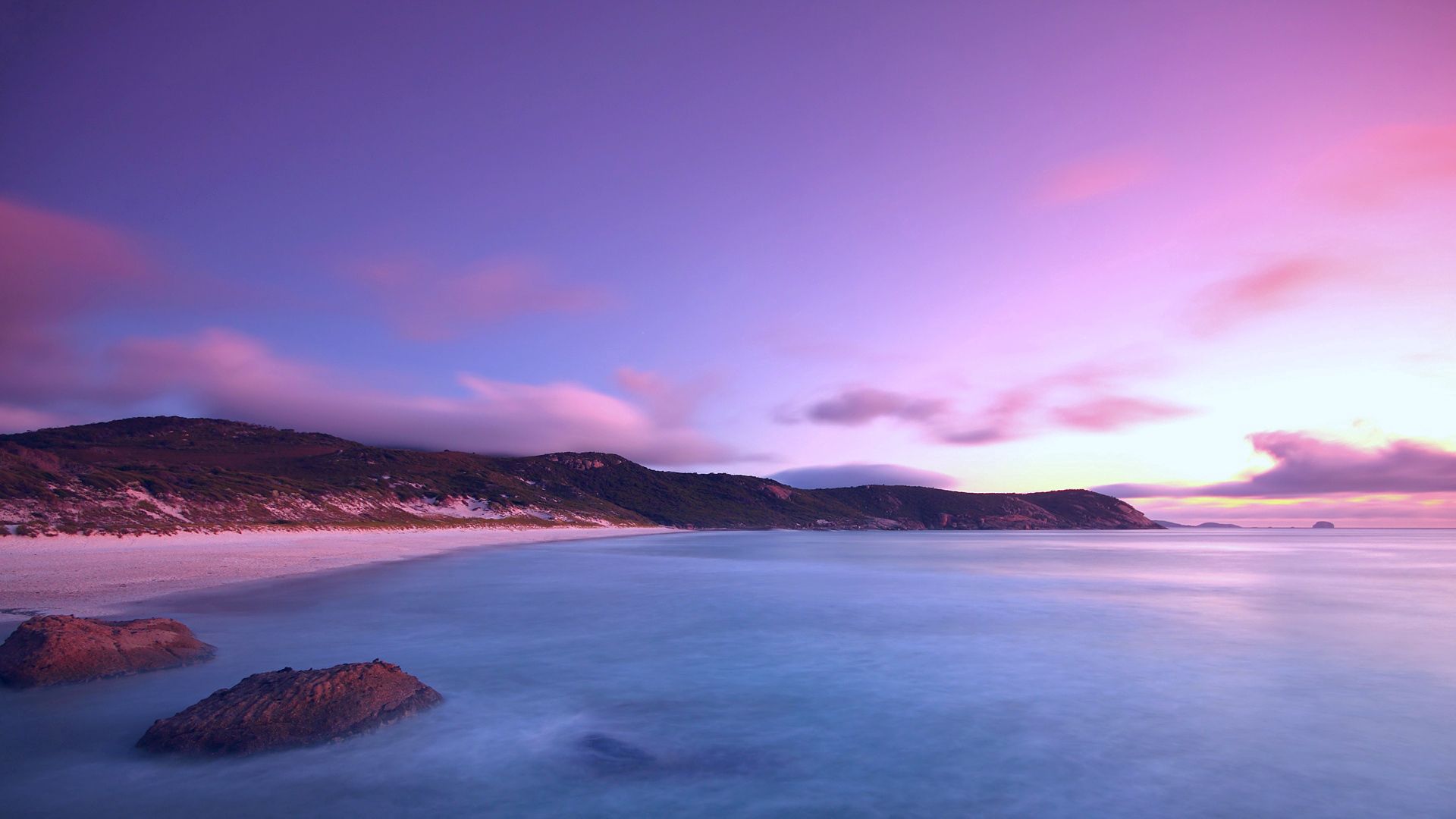 Pink And Blue Landscape Wallpapers
