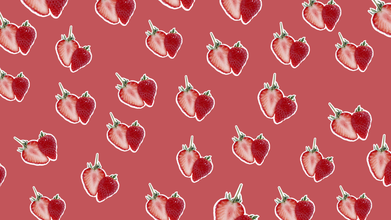 Pink Strawberry Aesthetic Wallpapers