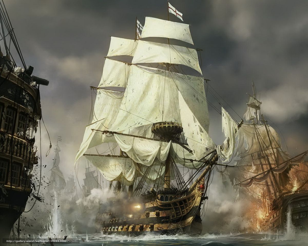 Pirate Ship Battle Wallpapers