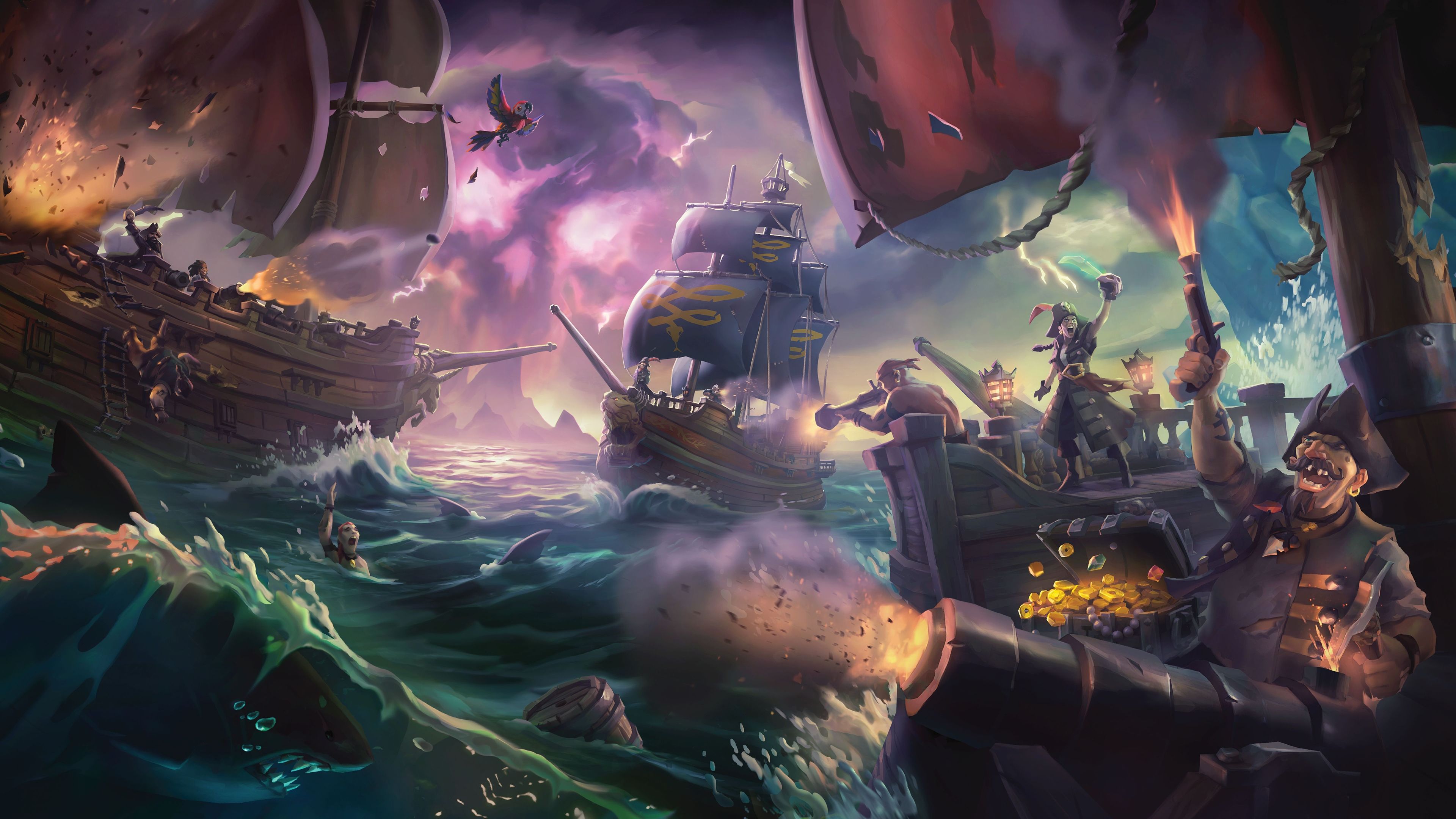 Pirate Ship Battle Wallpapers