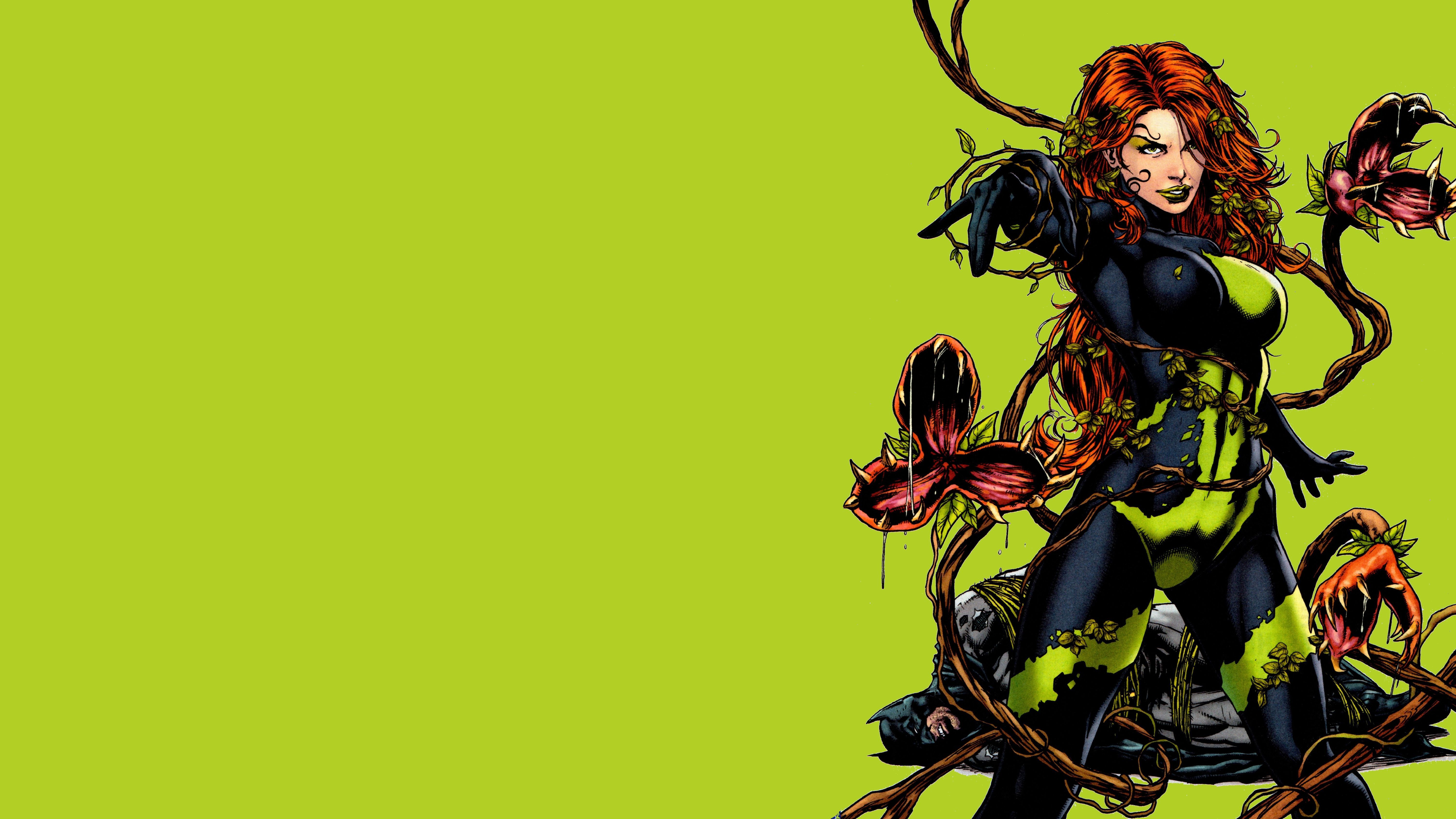 Poison Ivy Cartoon Drawing Wallpapers