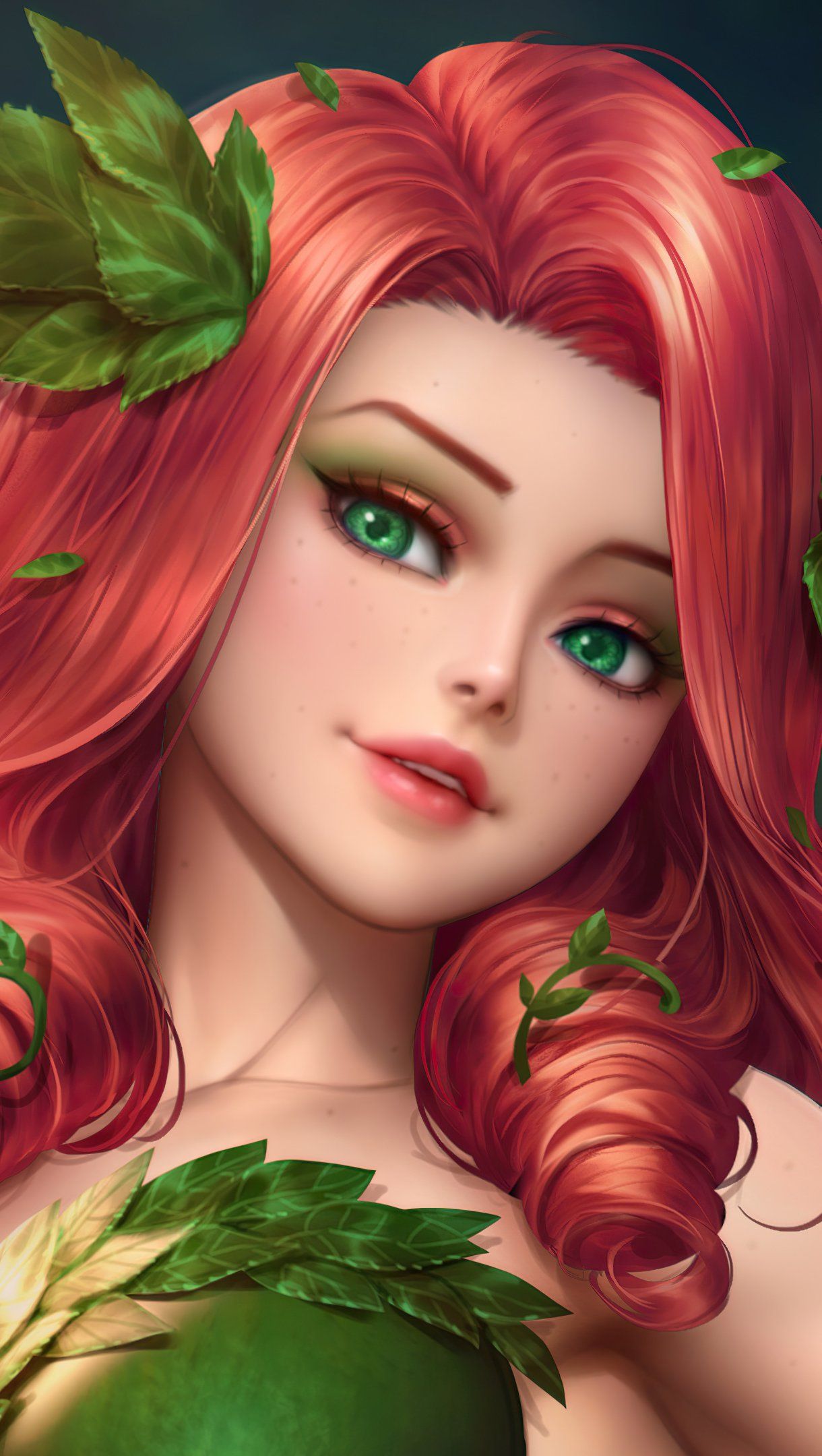 Poison Ivy Cartoon Drawing Wallpapers