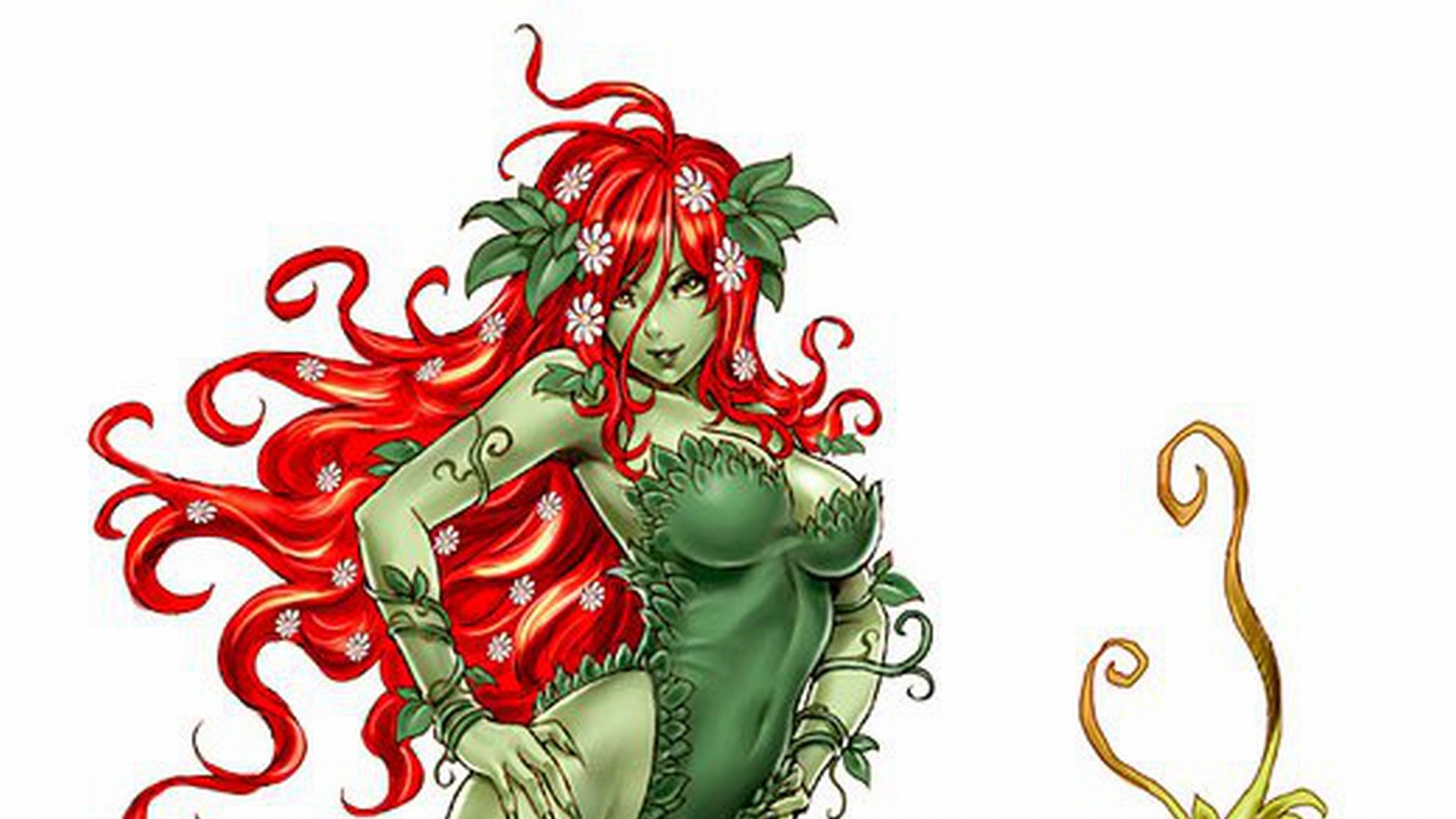 Poison Ivy Cartoon Drawing Wallpapers