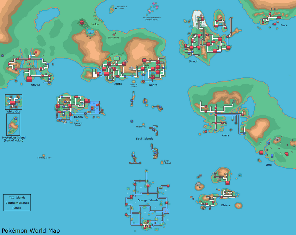 Pokemon Map Wallpapers