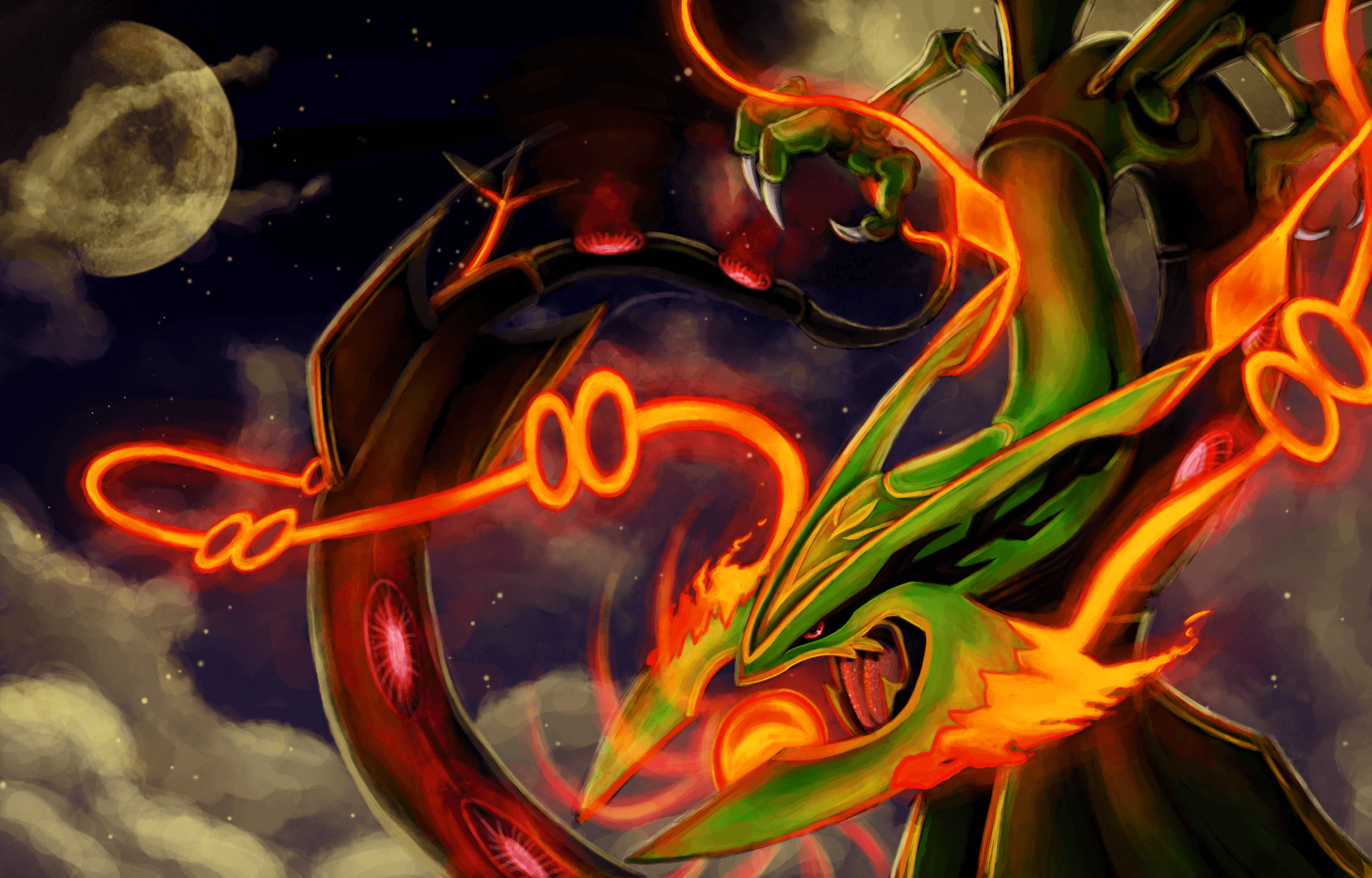 Pokemon Rayquaza Fanart Wallpapers