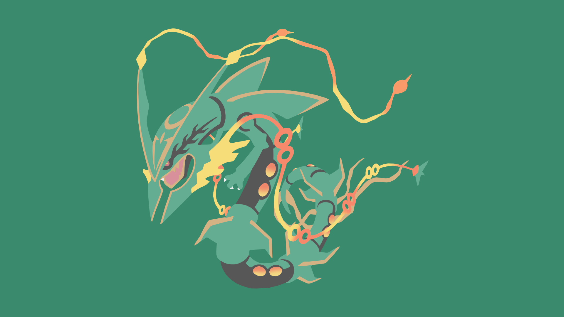 Pokemon Rayquaza Fanart Wallpapers