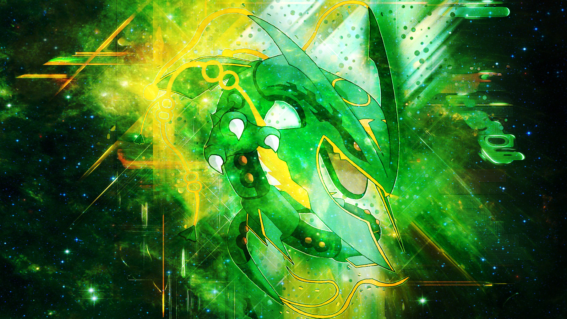 Pokemon Rayquaza Fanart Wallpapers