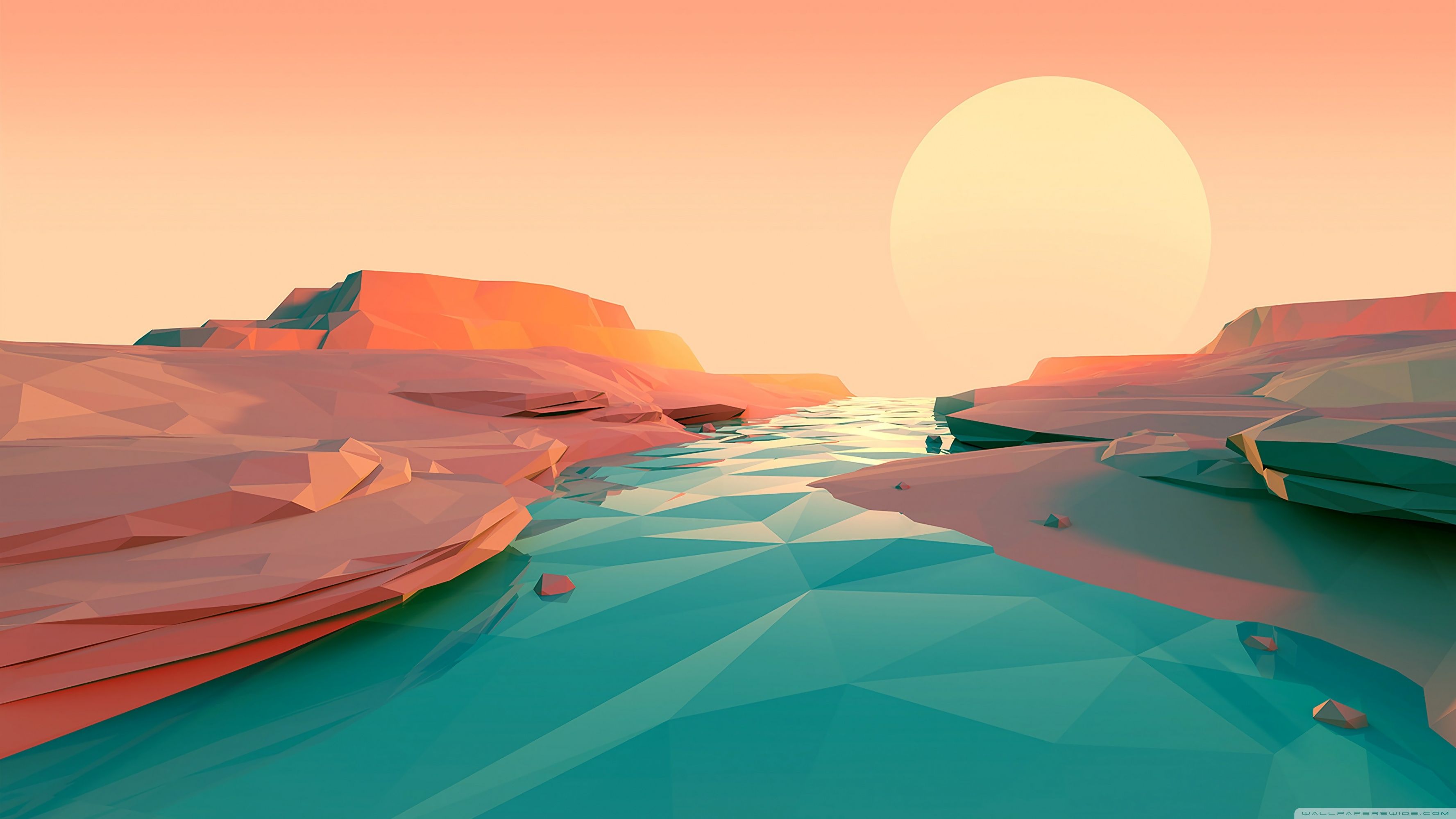 Polygon Landscape Wallpapers