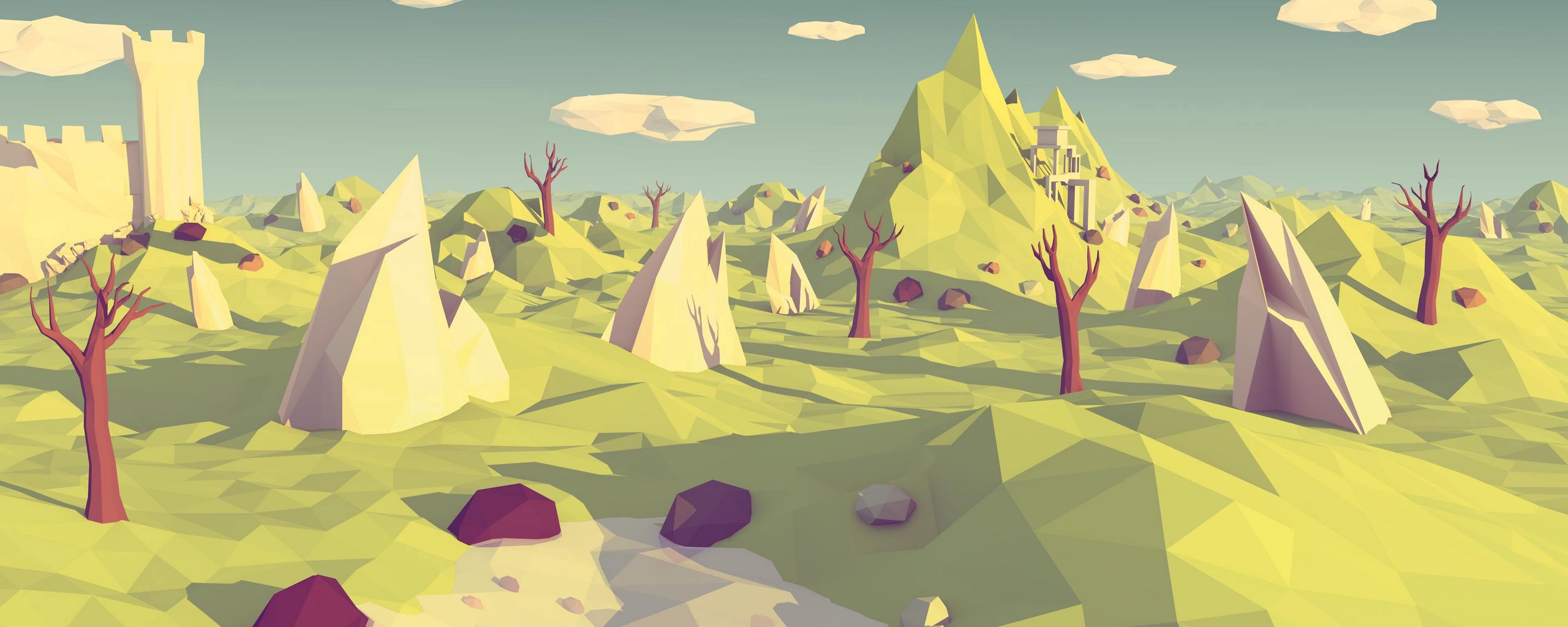 Polygon Landscape Wallpapers