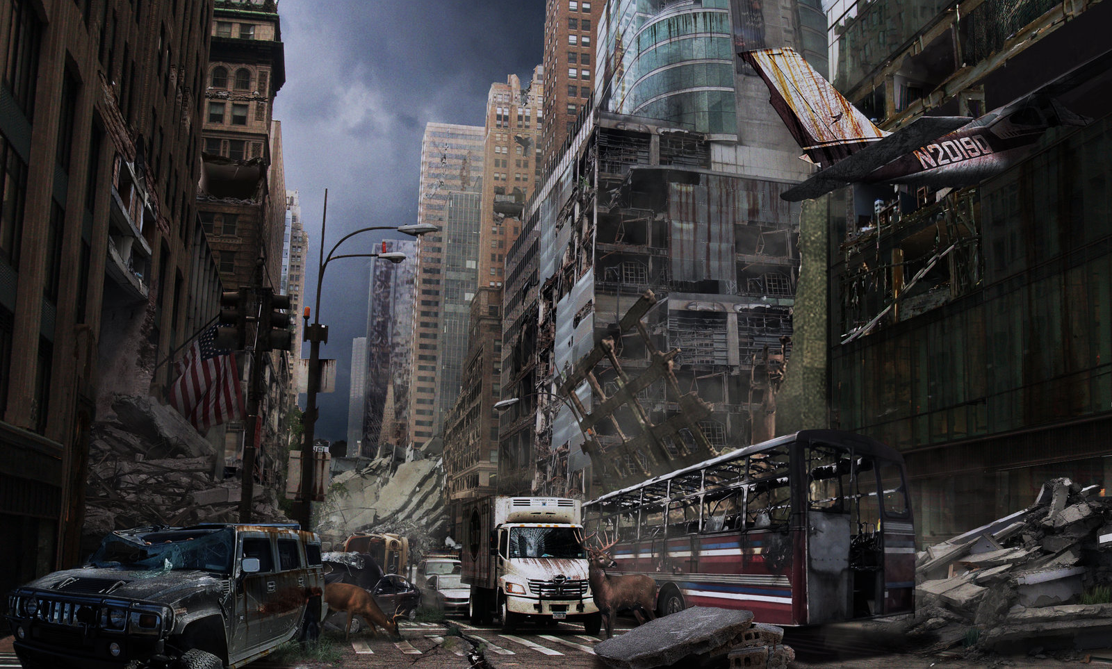 Post Apocalyptic City Zombies Wallpapers