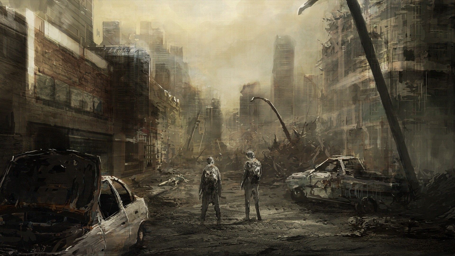 Post Apocalyptic City Zombies Wallpapers