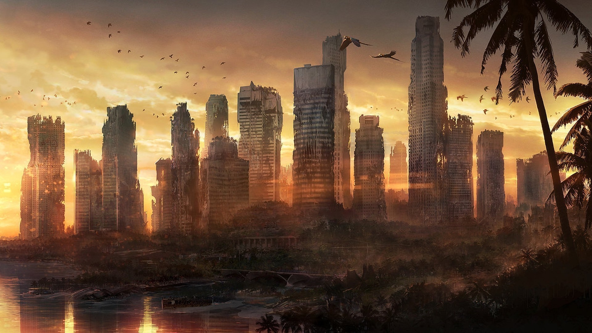 Post Apocalyptic City Zombies Wallpapers