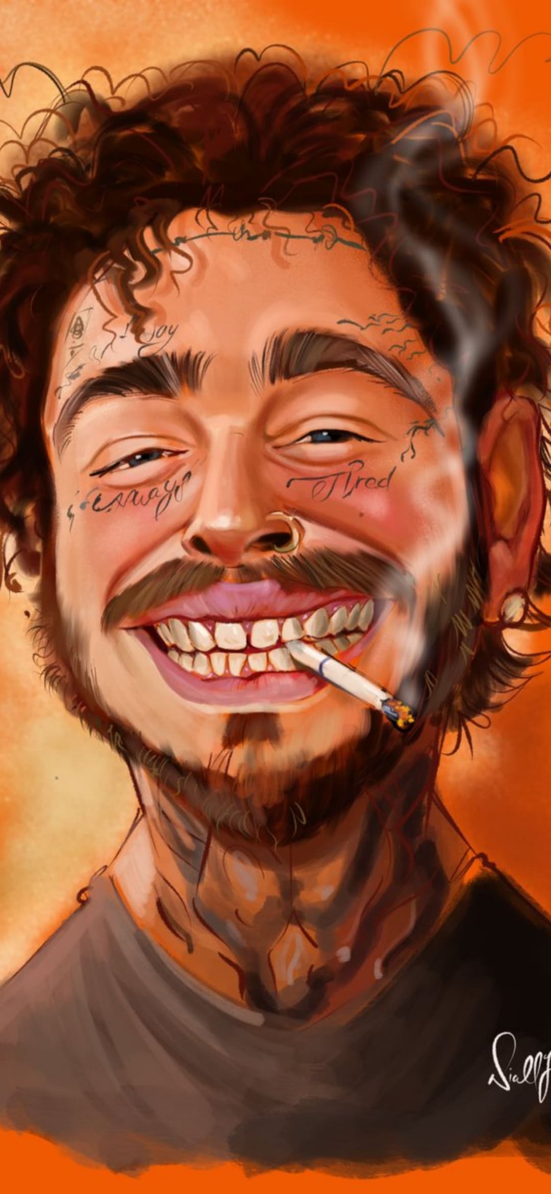 Post Malone Cartoon Wallpapers